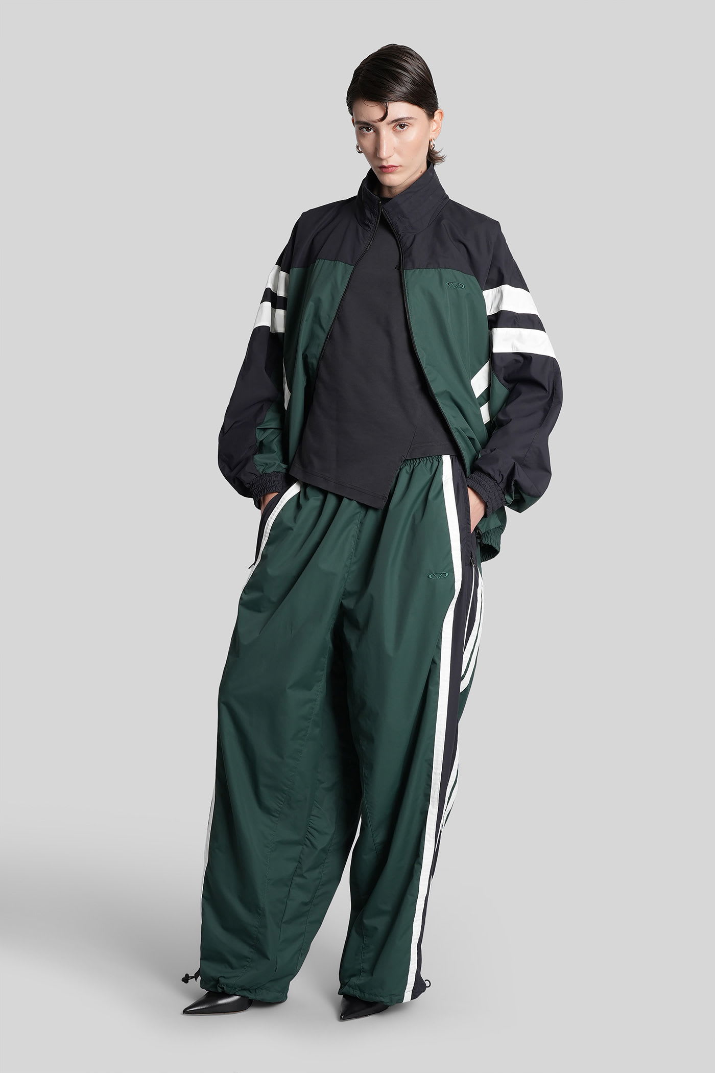 Vetements Pants In Green Nylon In Green
