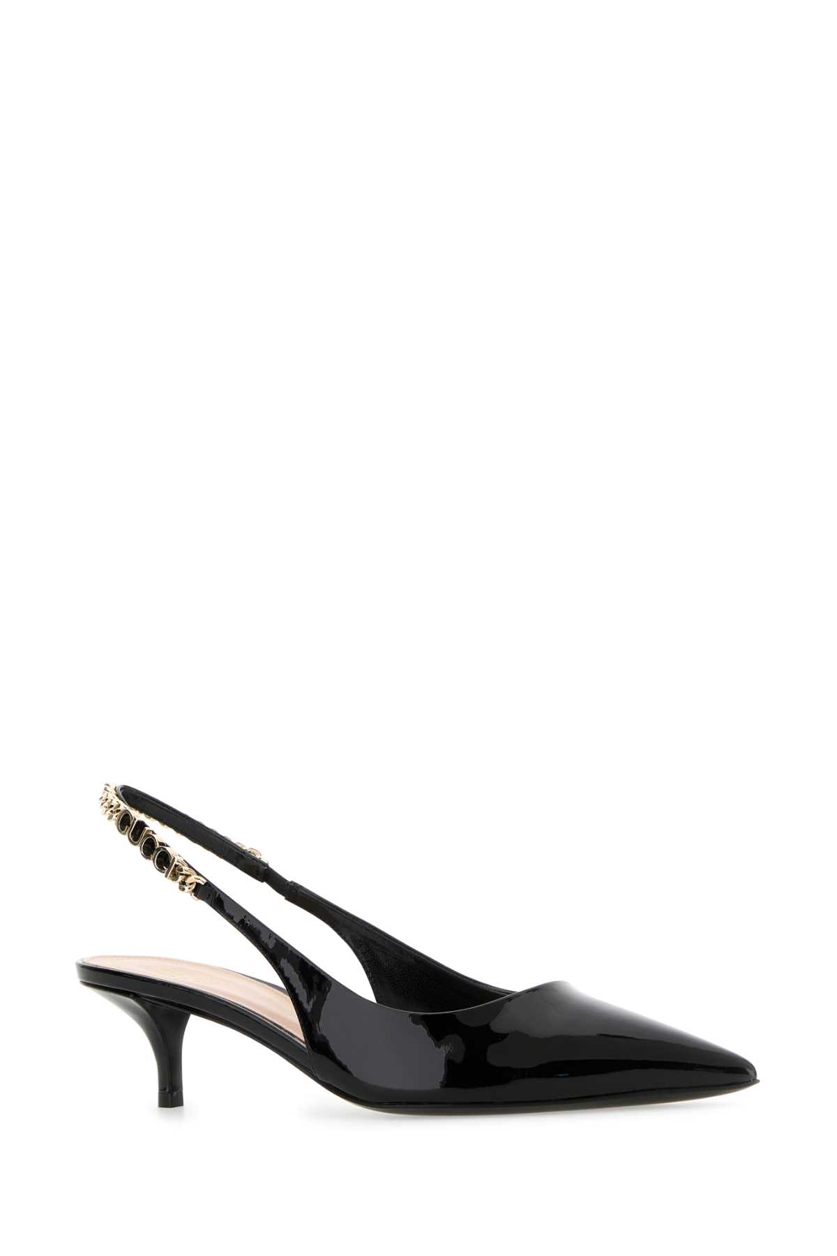 Shop Gucci Black Leather Signoria Pumps In Neronero