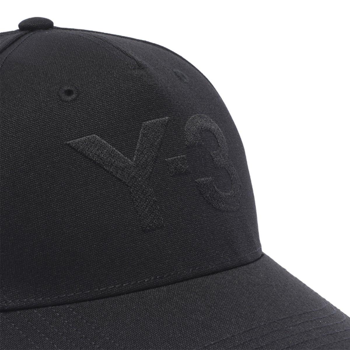 Shop Y-3 Logo Detailed Baseball Cap In Black