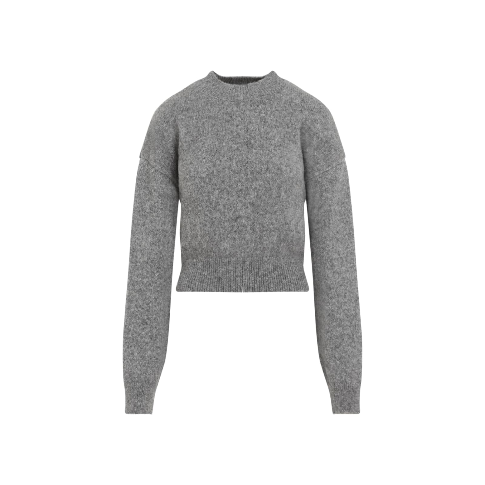 Shop Jacquemus La Maille Pullover In Grey