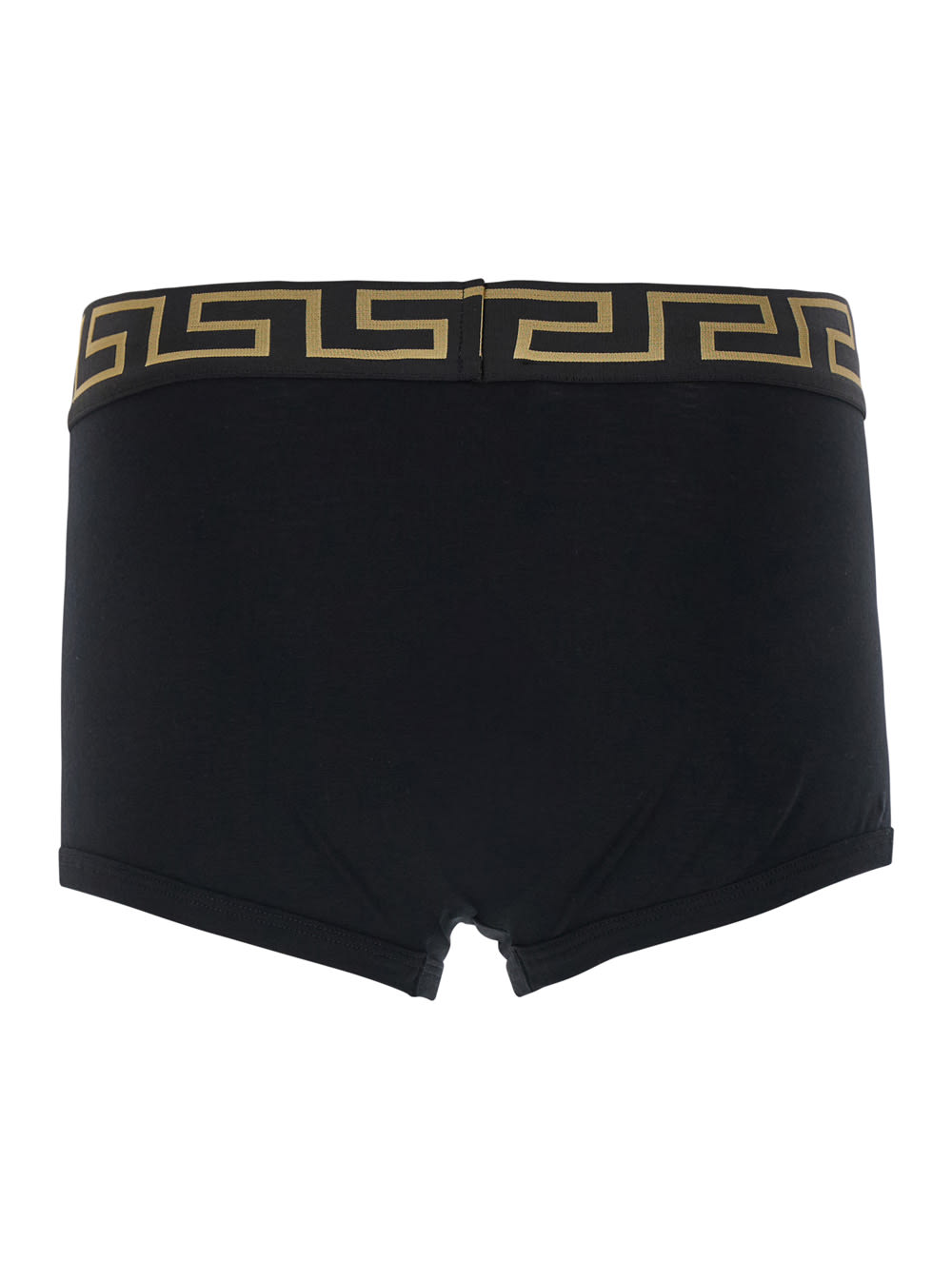Versace Black Briefs With Elastic Waist With Medusa Print In Black