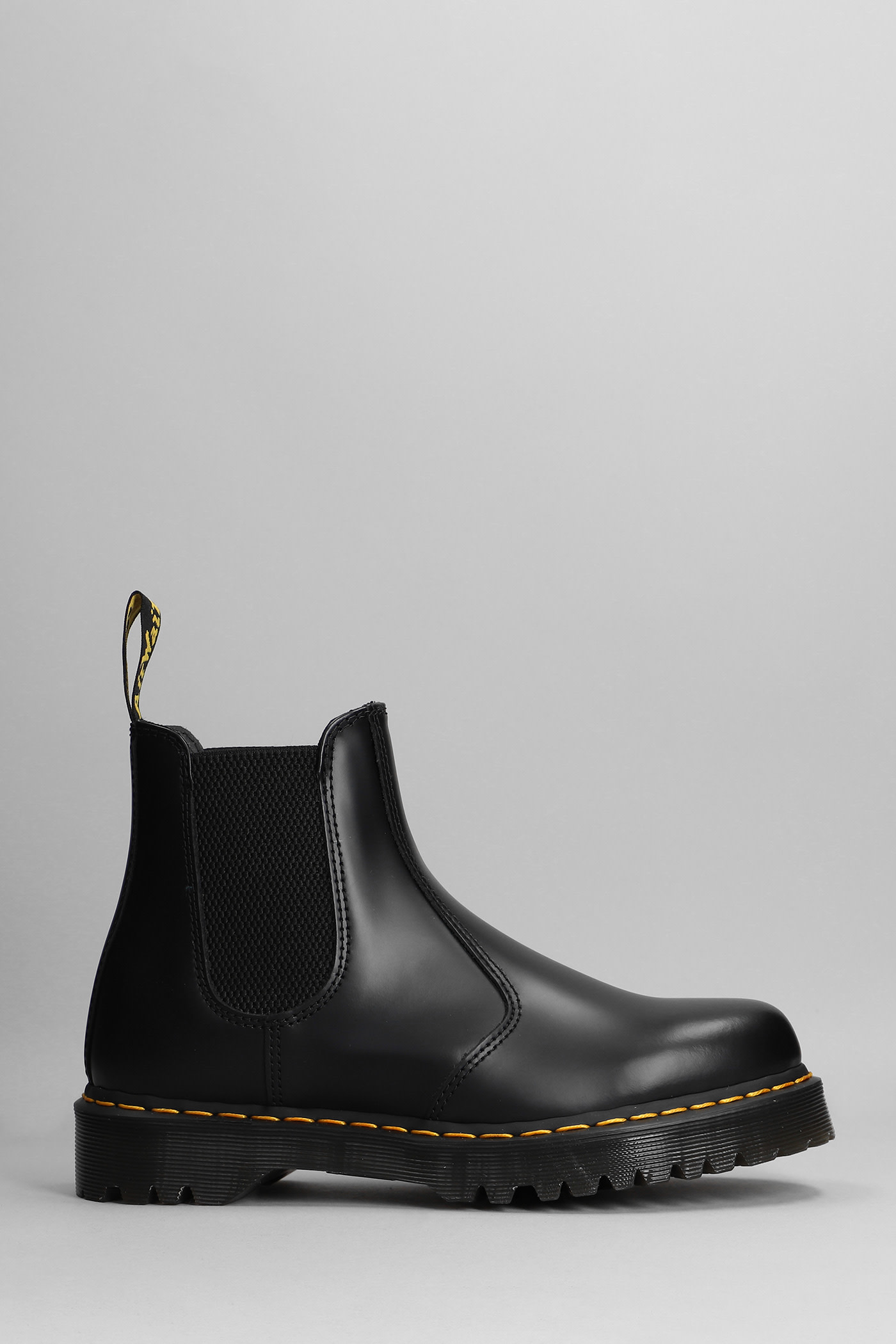DR. MARTENS' 2976 BEX COMBAT BOOTS IN BLACK LEATHER