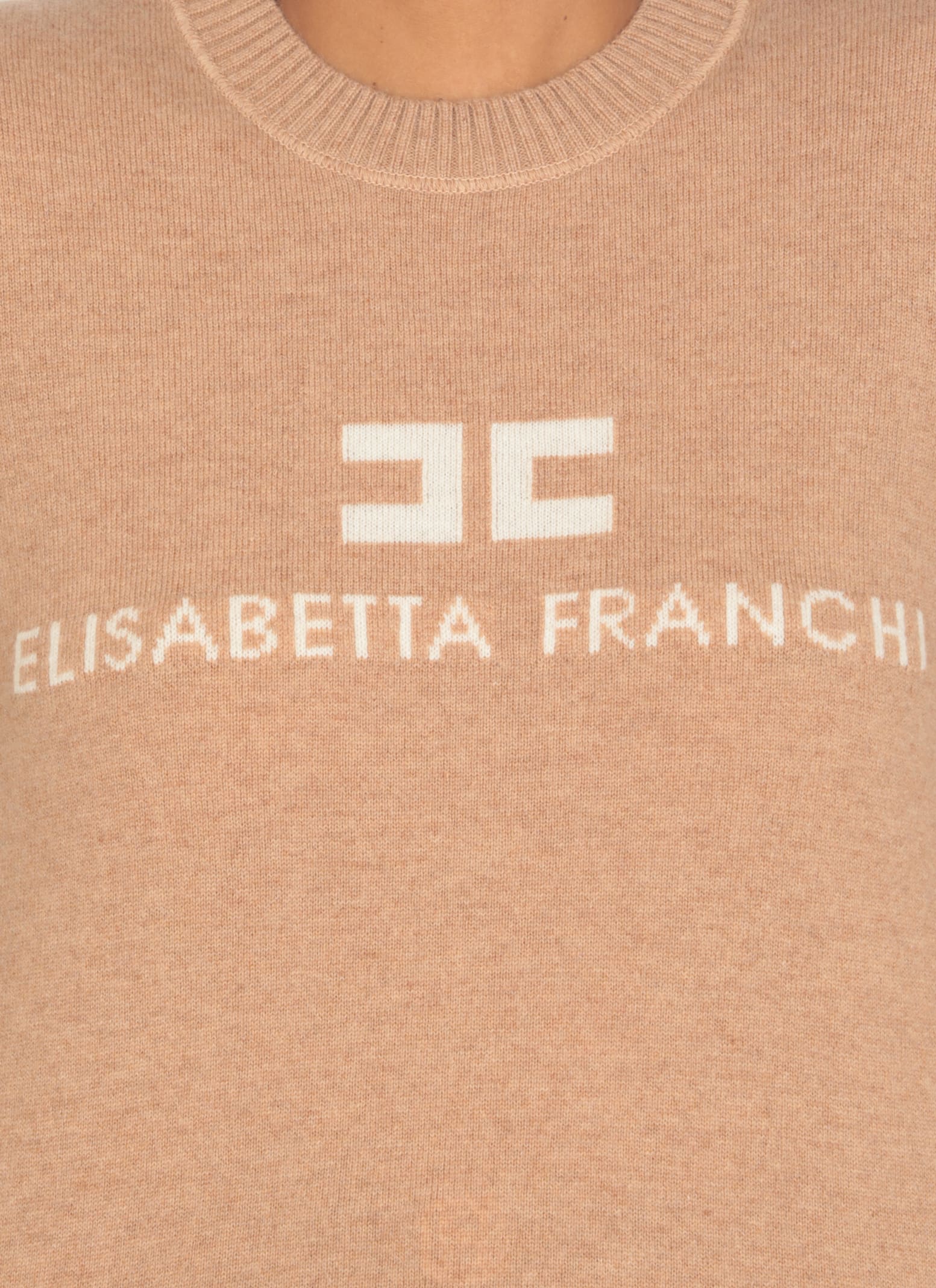 Shop Elisabetta Franchi Sweater With Logo