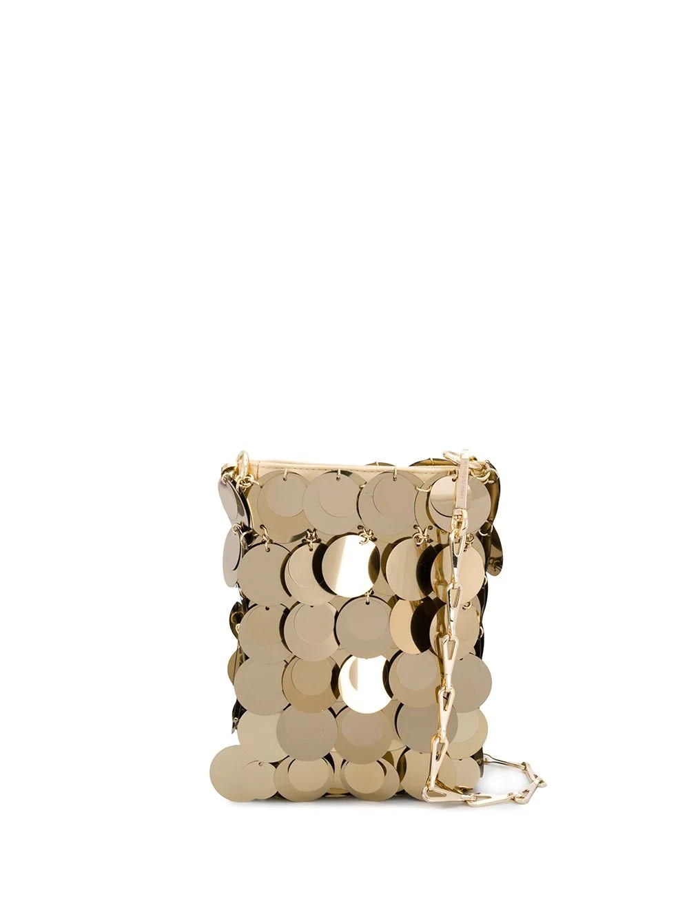 Shop Paco Rabanne Sac Soir Sparkle Mini Bag In Gold