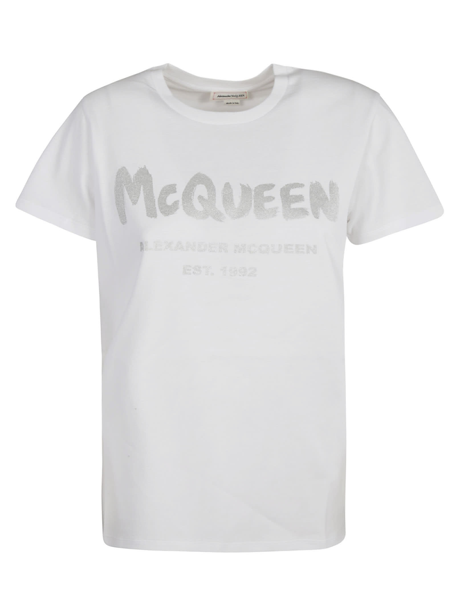 Alexander McQueen Regular Logo Print T-shirt
