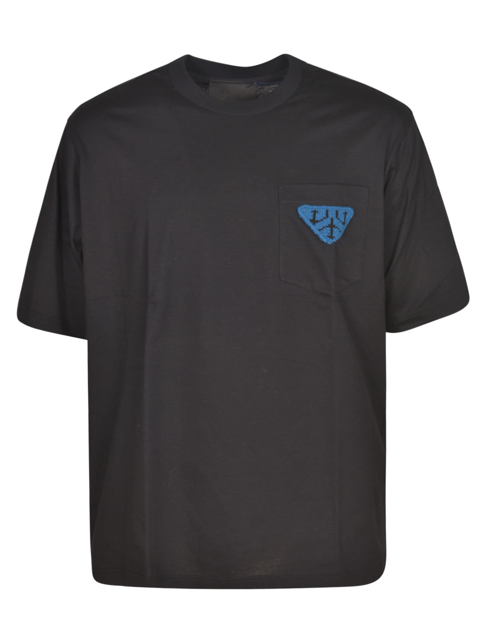 Prada Chest Pocket Regular T-shirt In Black