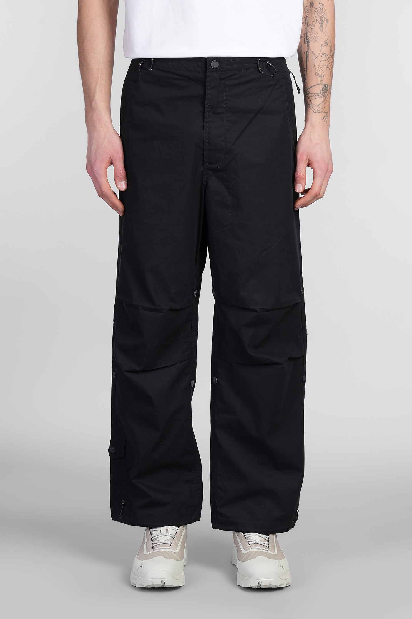 MAHARISHI PANTS IN BLACK COTTON