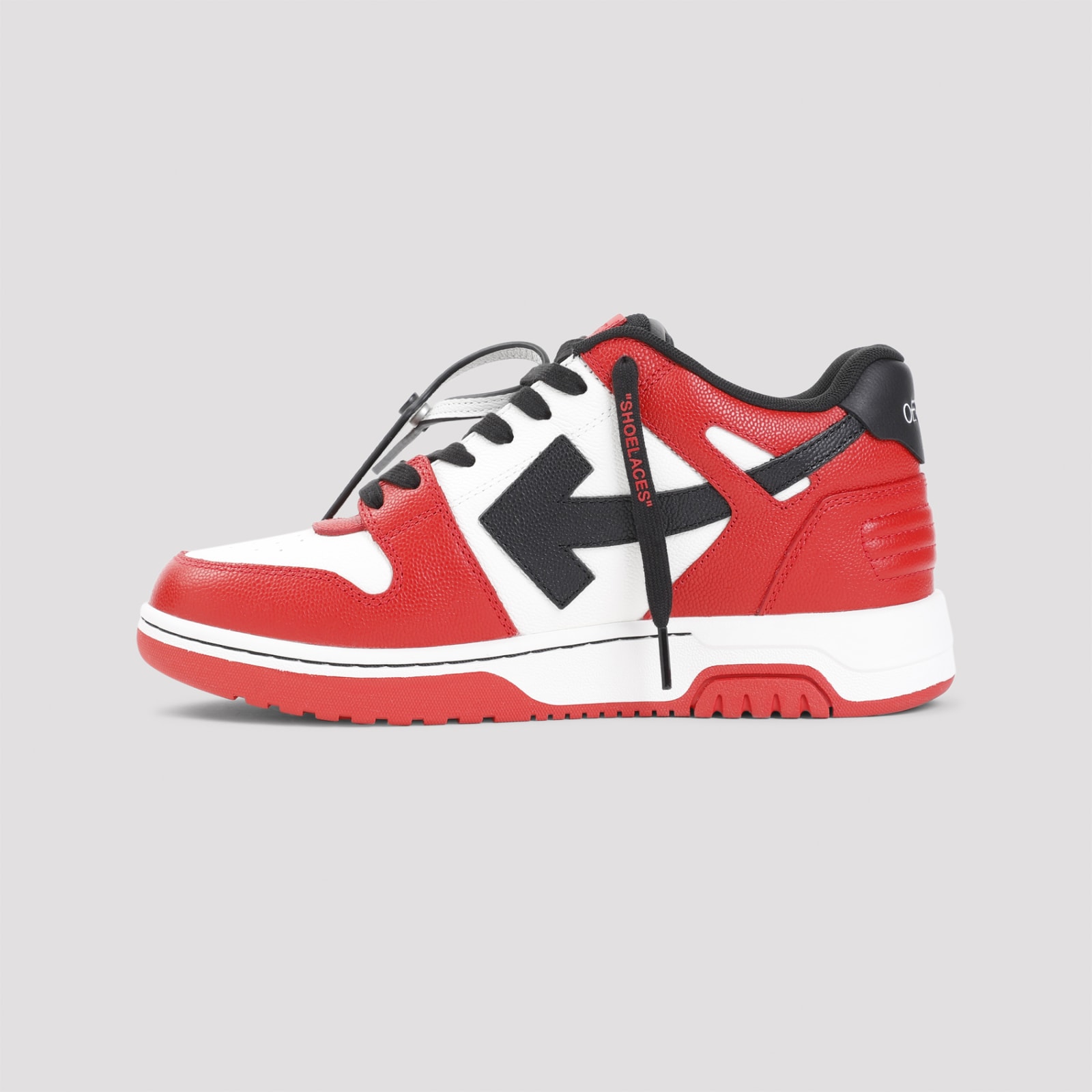 Shop Off-white Out Of Office Basket Sneakers In Red Black