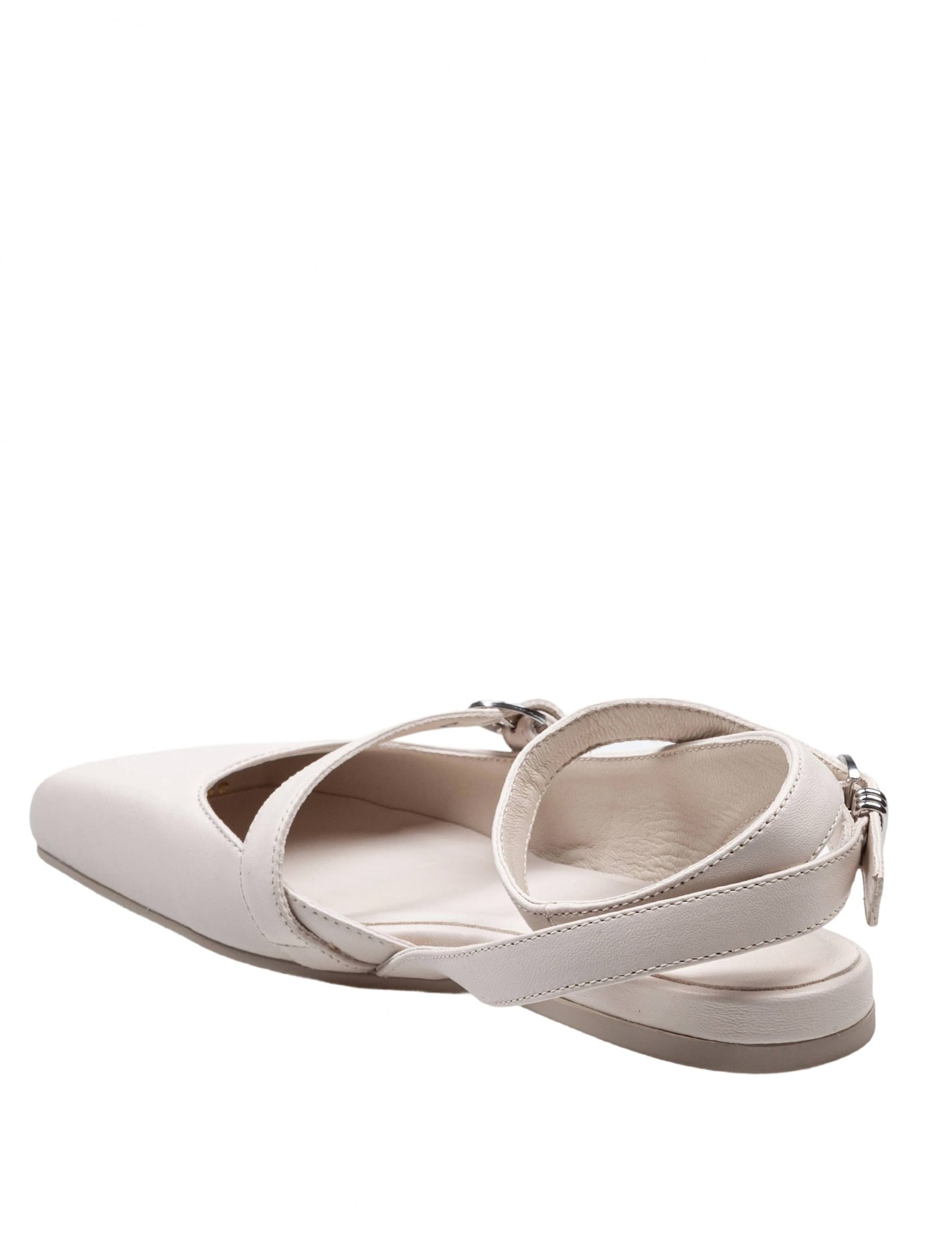 Shop Vic Matie Ballerina Shoes Square Closed Chanel In Nappa Color Bone