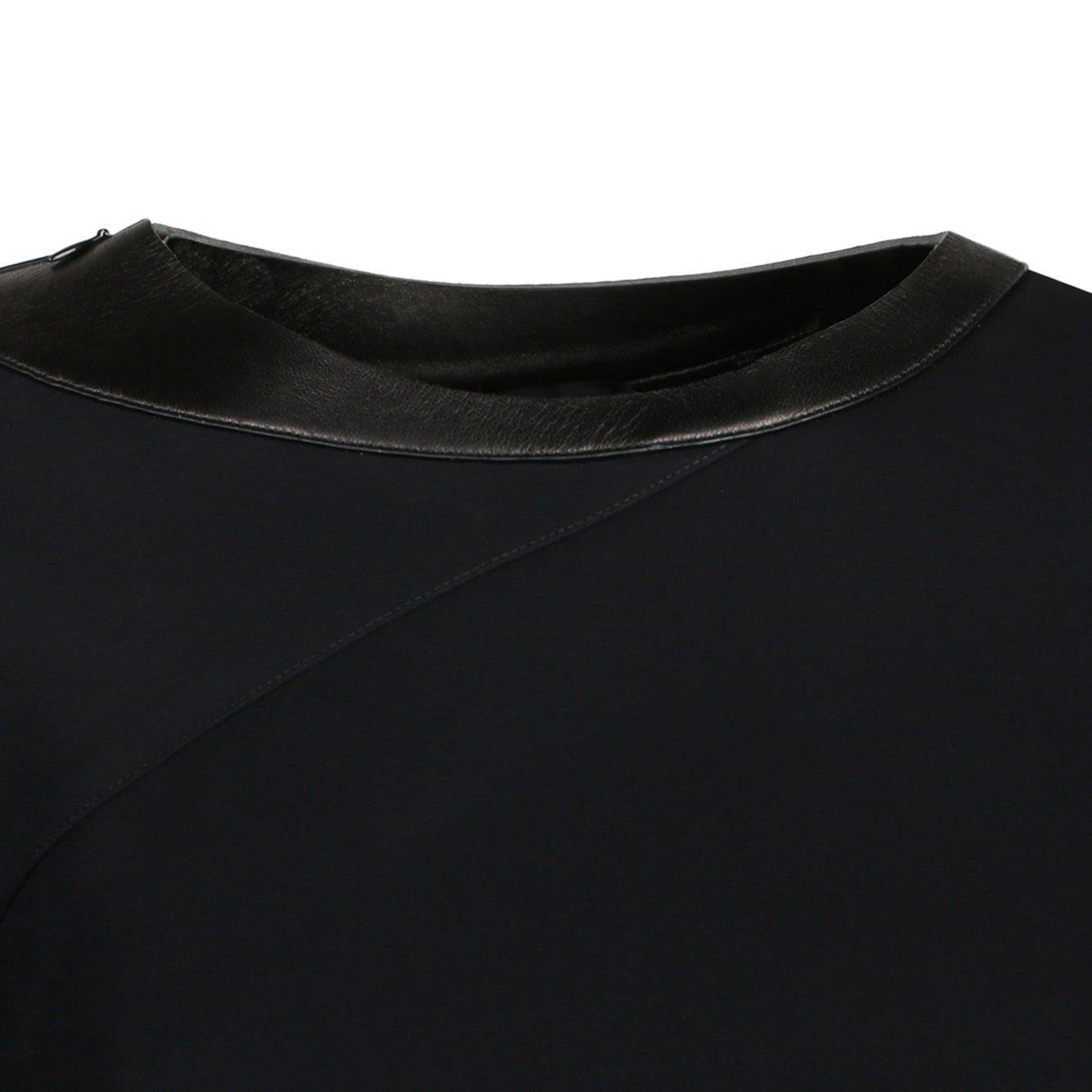 Tom Ford Cut-out Detailed Crewneck Mini Dress In Black
