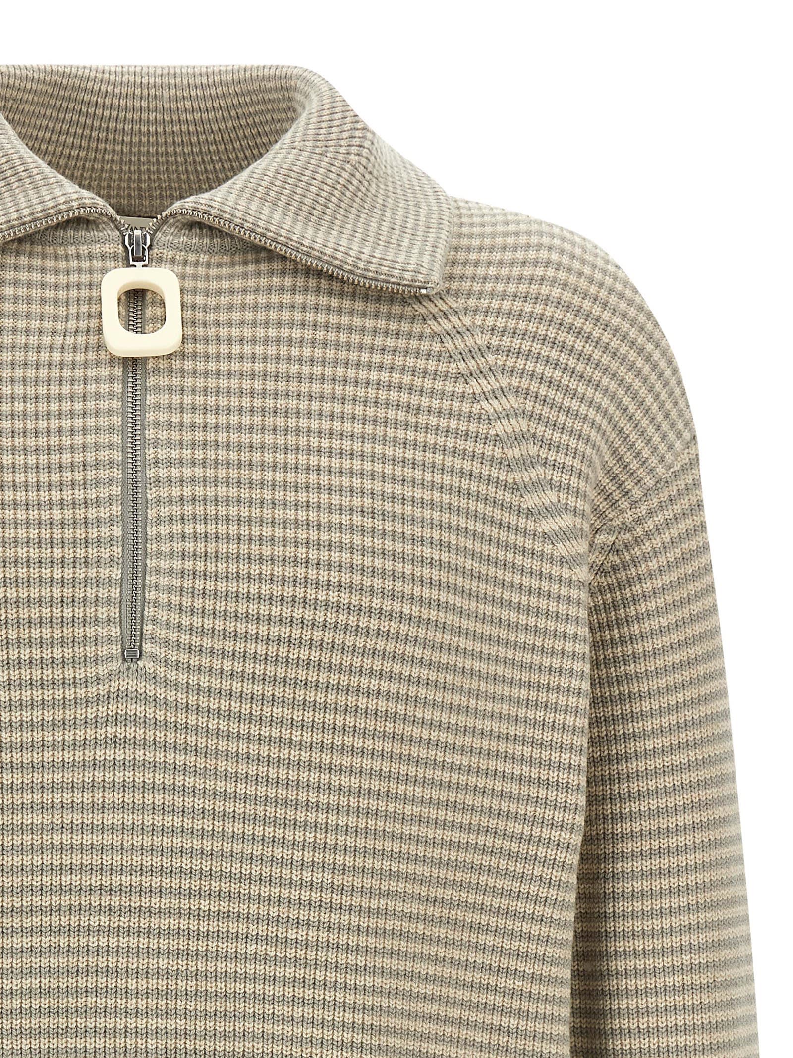 Jw Anderson Half Zip Sweater Sweaters And Cardigans Multicolor In Neutral