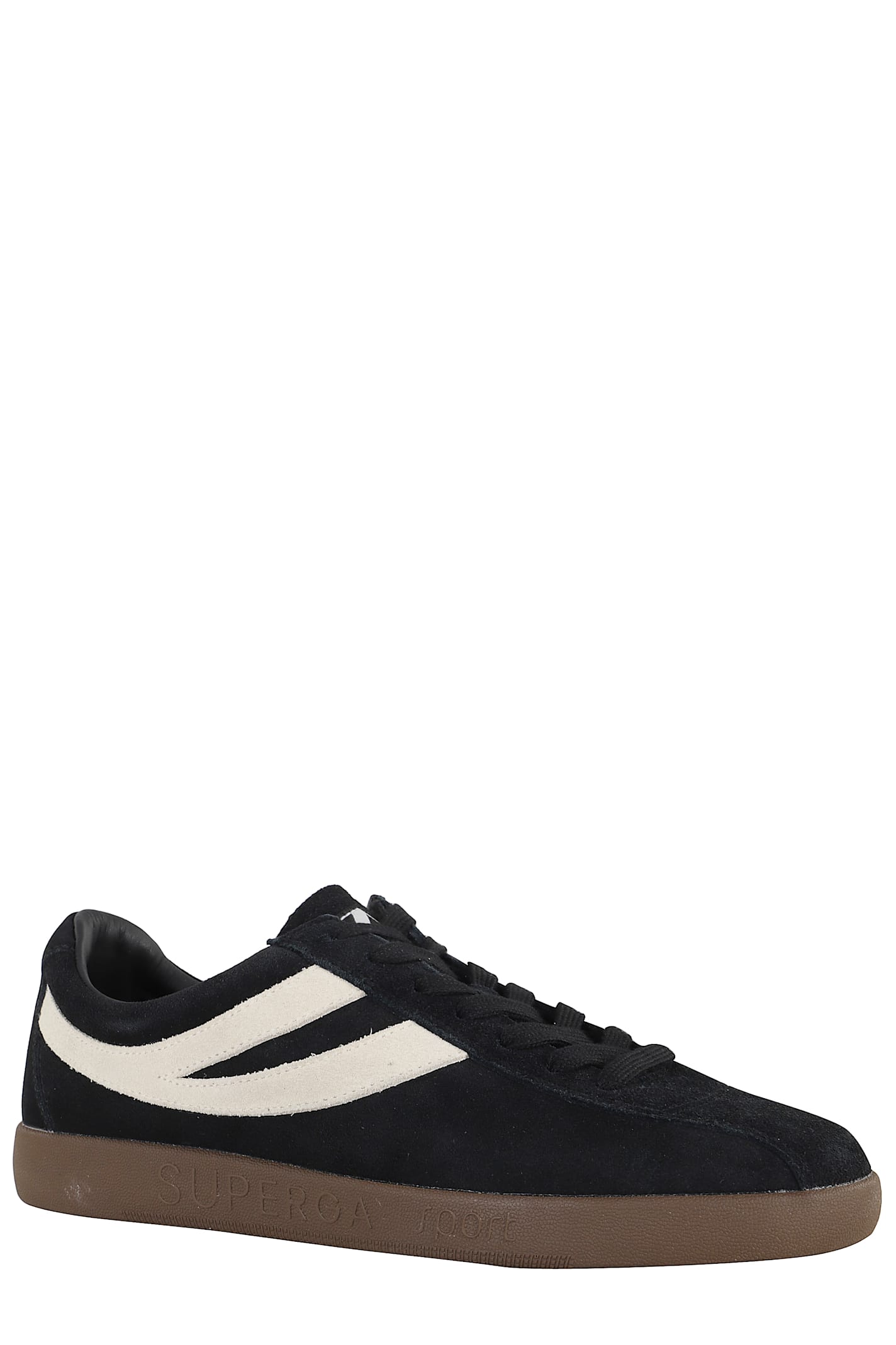 Superga Stripe Trainers In Black