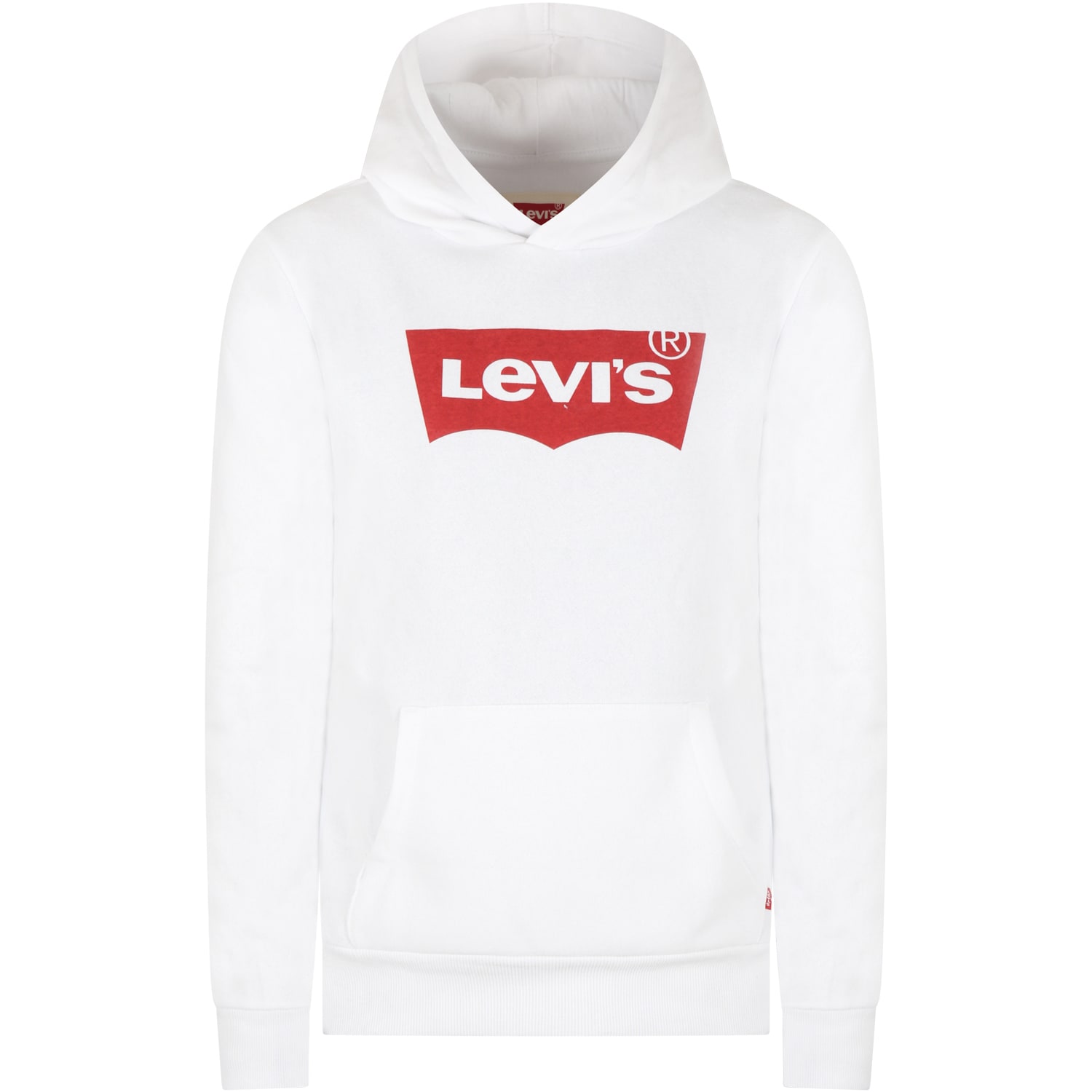 Shop Levi's White Sweatshirt For Kids With Logo