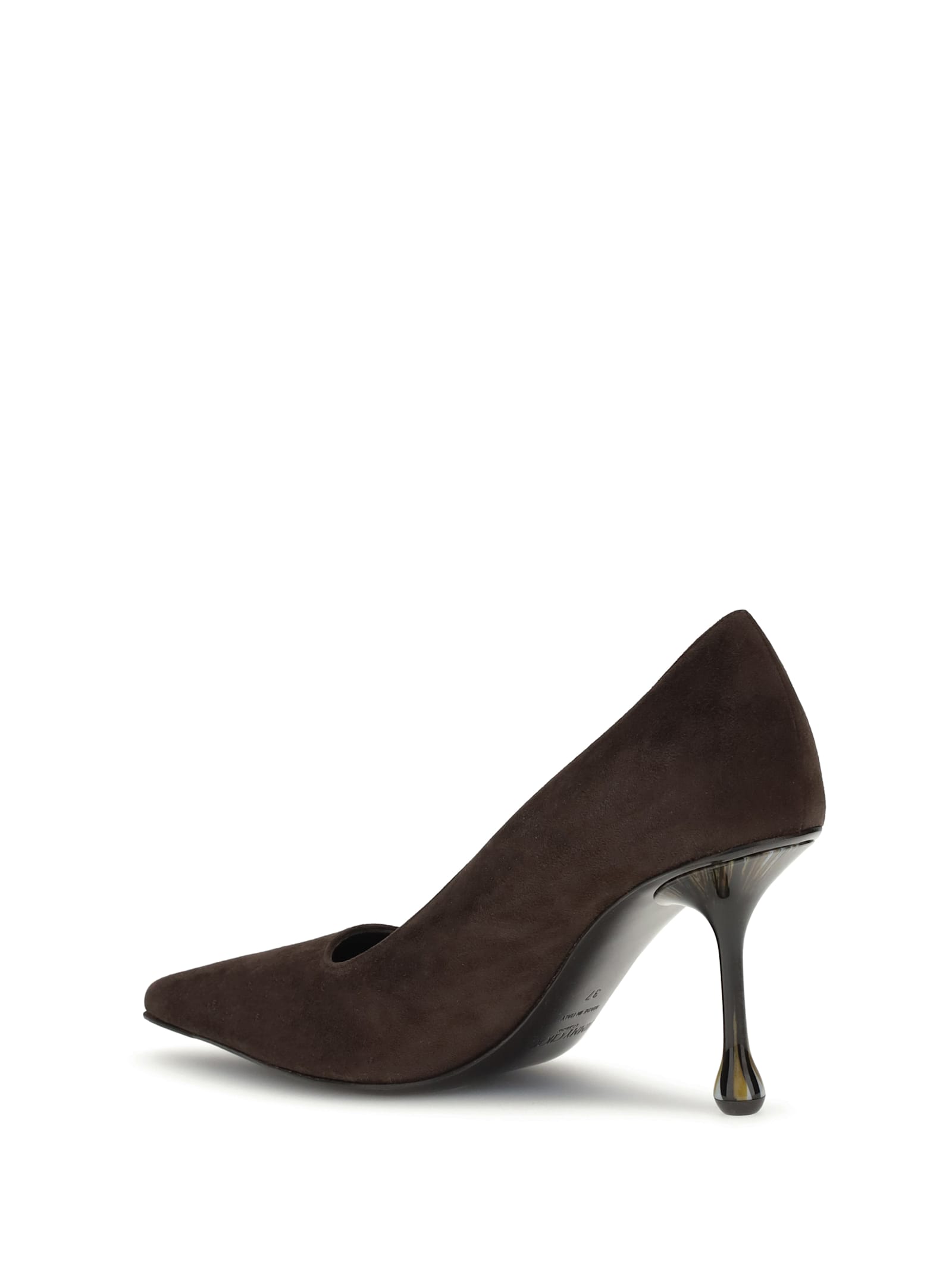 Jimmy Choo Ixia Pointed Toe Suede Pumps In Brown
