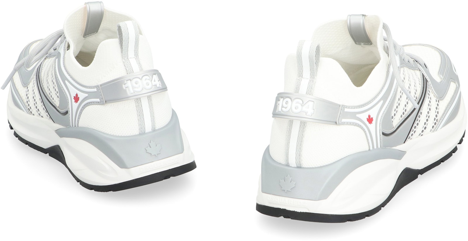 Shop Dsquared2 Dash Fabric Low-top Sneakers In White
