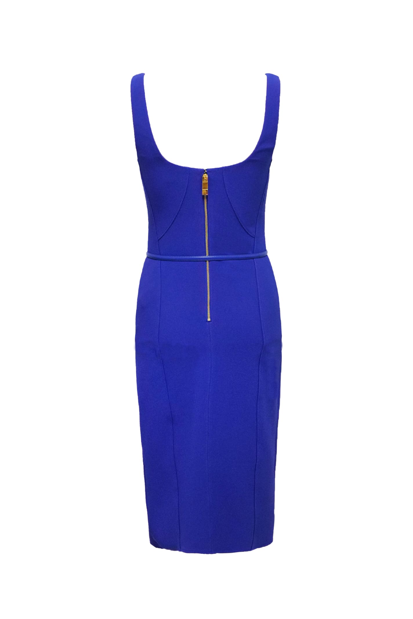 Shop Elisabetta Franchi Dress In Blu