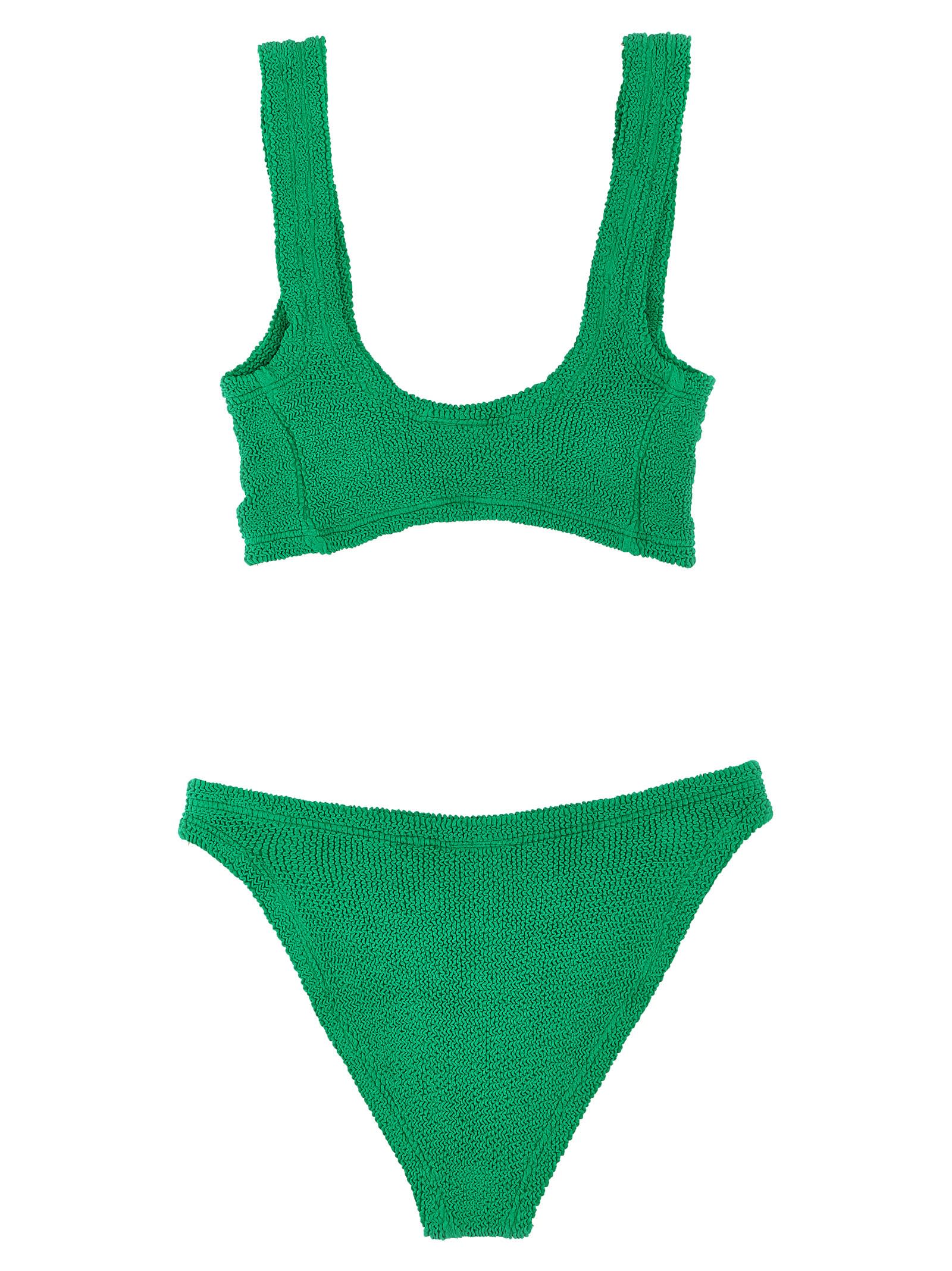 Shop Hunza G Juno Bikini In Green