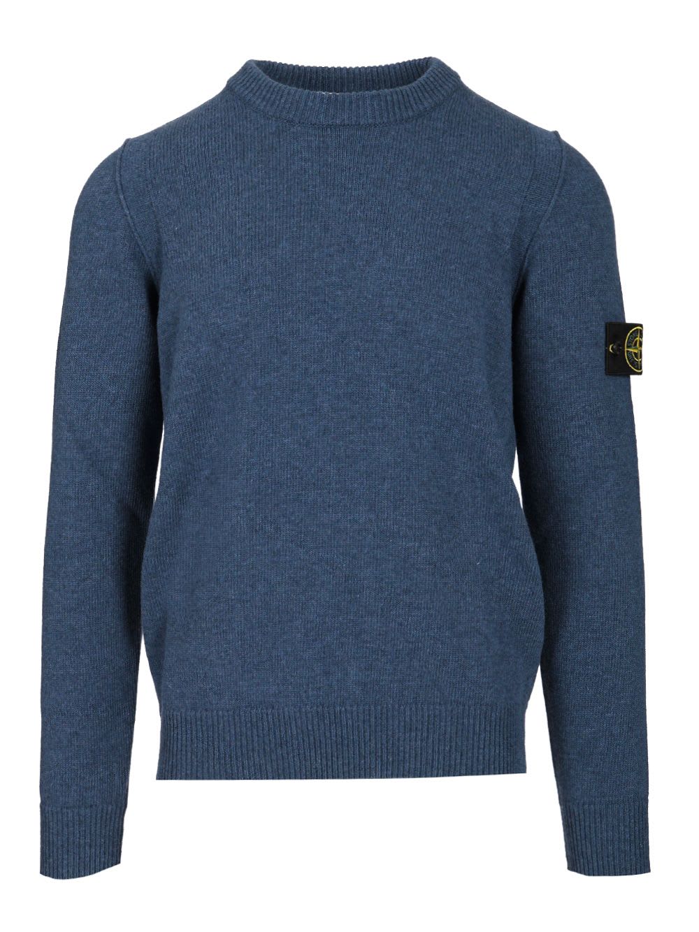 Stone Island Lambswool Crewneck Sweater In Multi