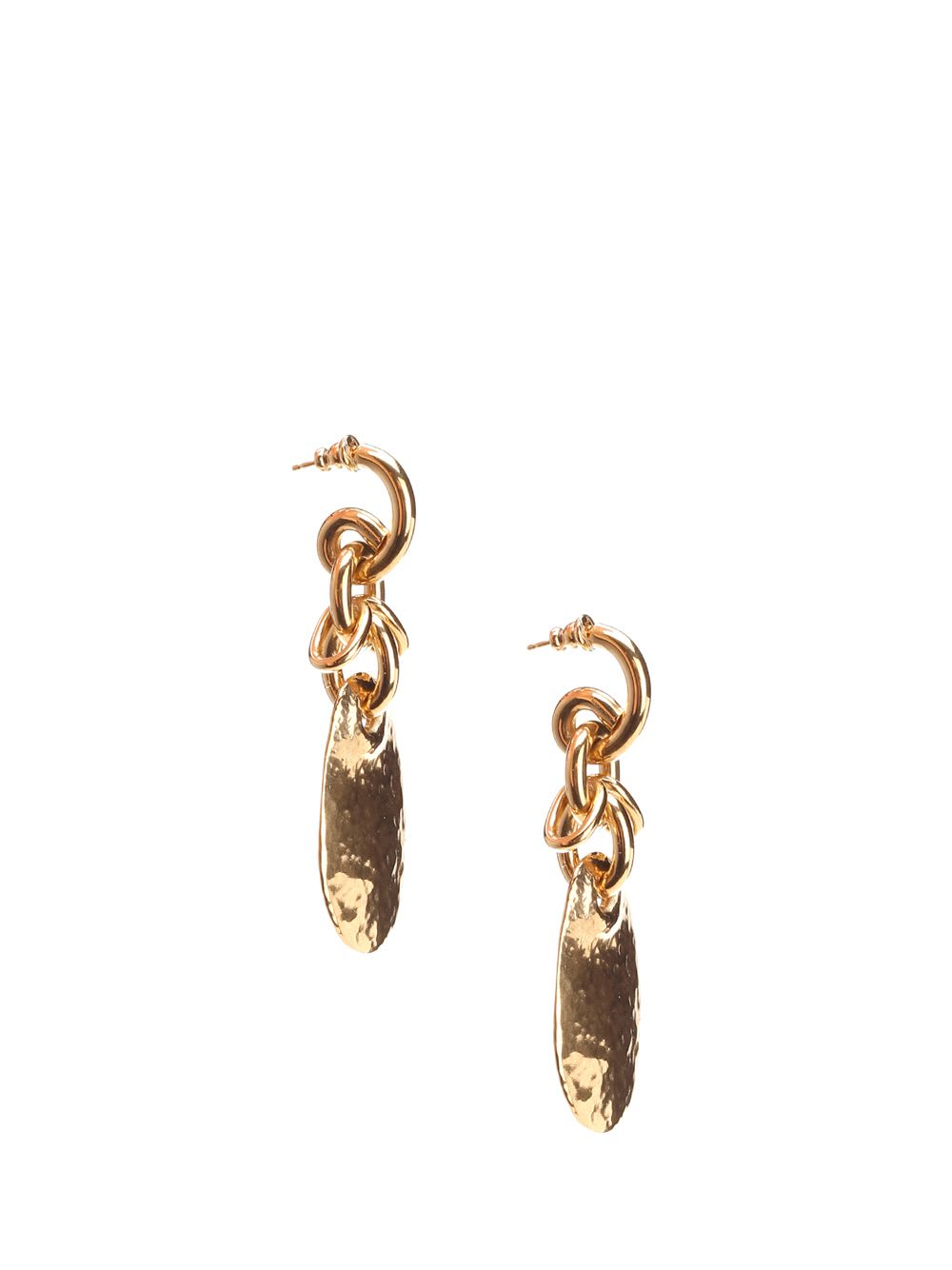 Shop Chloé Petal Asymmetric Earrings In Gold