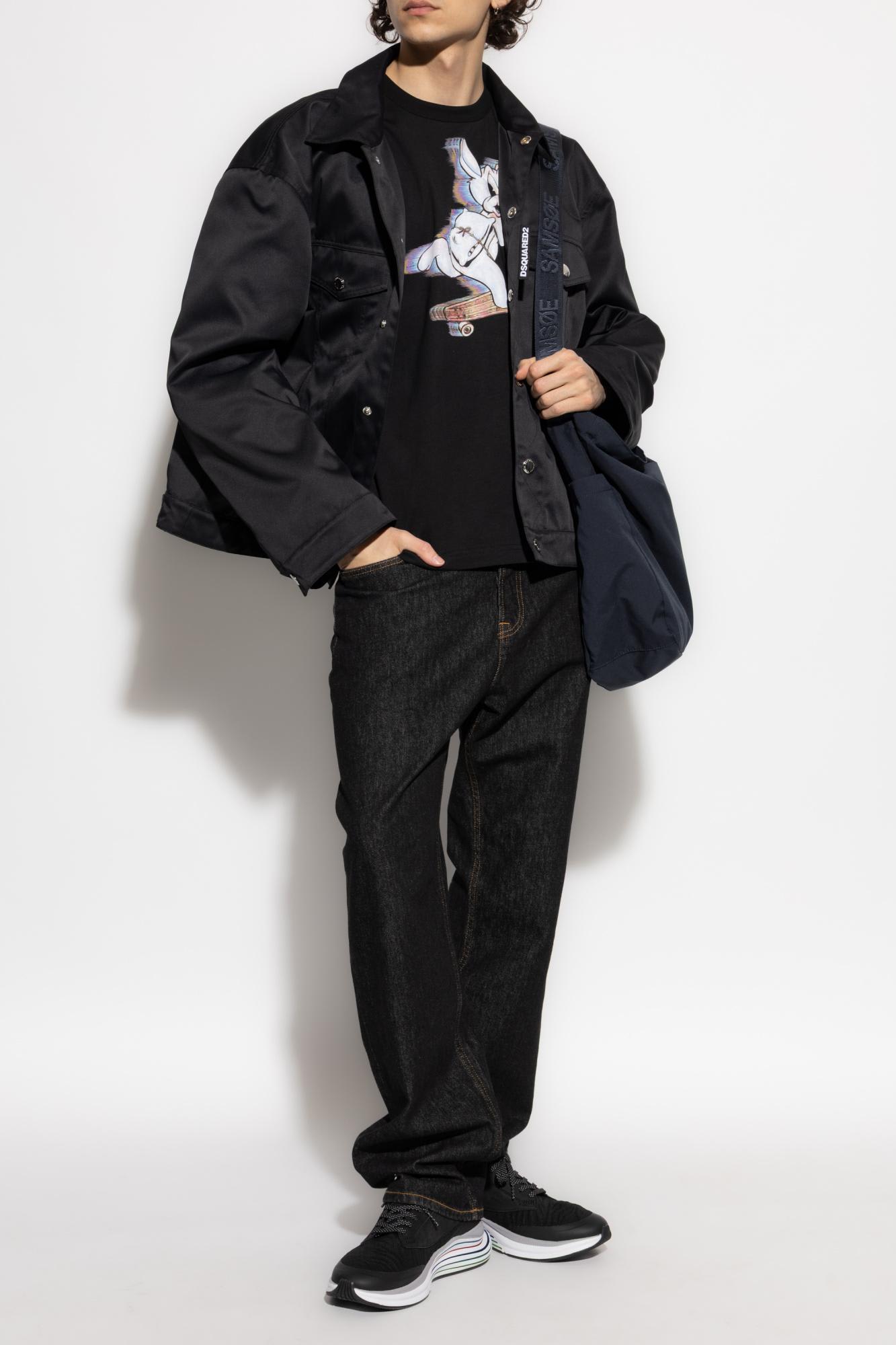 Ps By Paul Smith Ps Paul Smith T-shirt With Colorful Print In Black