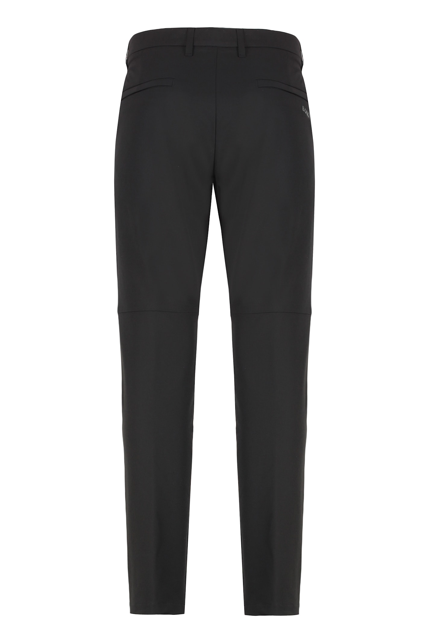 Hugo Boss Tailored Stretch Trousers Featuring Pockets In Black