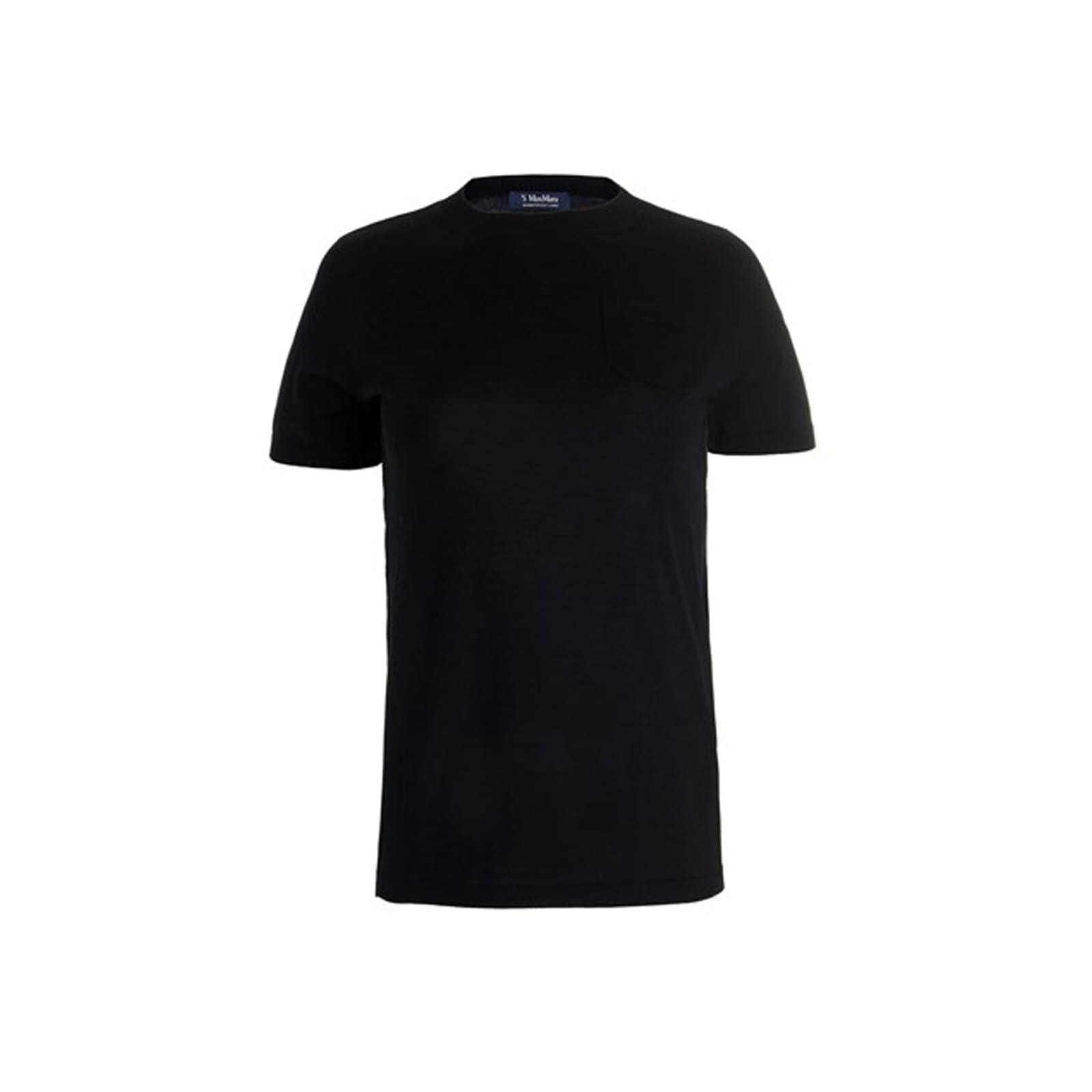 Shop 's Max Mara Tea Knitted T-shirt In Black