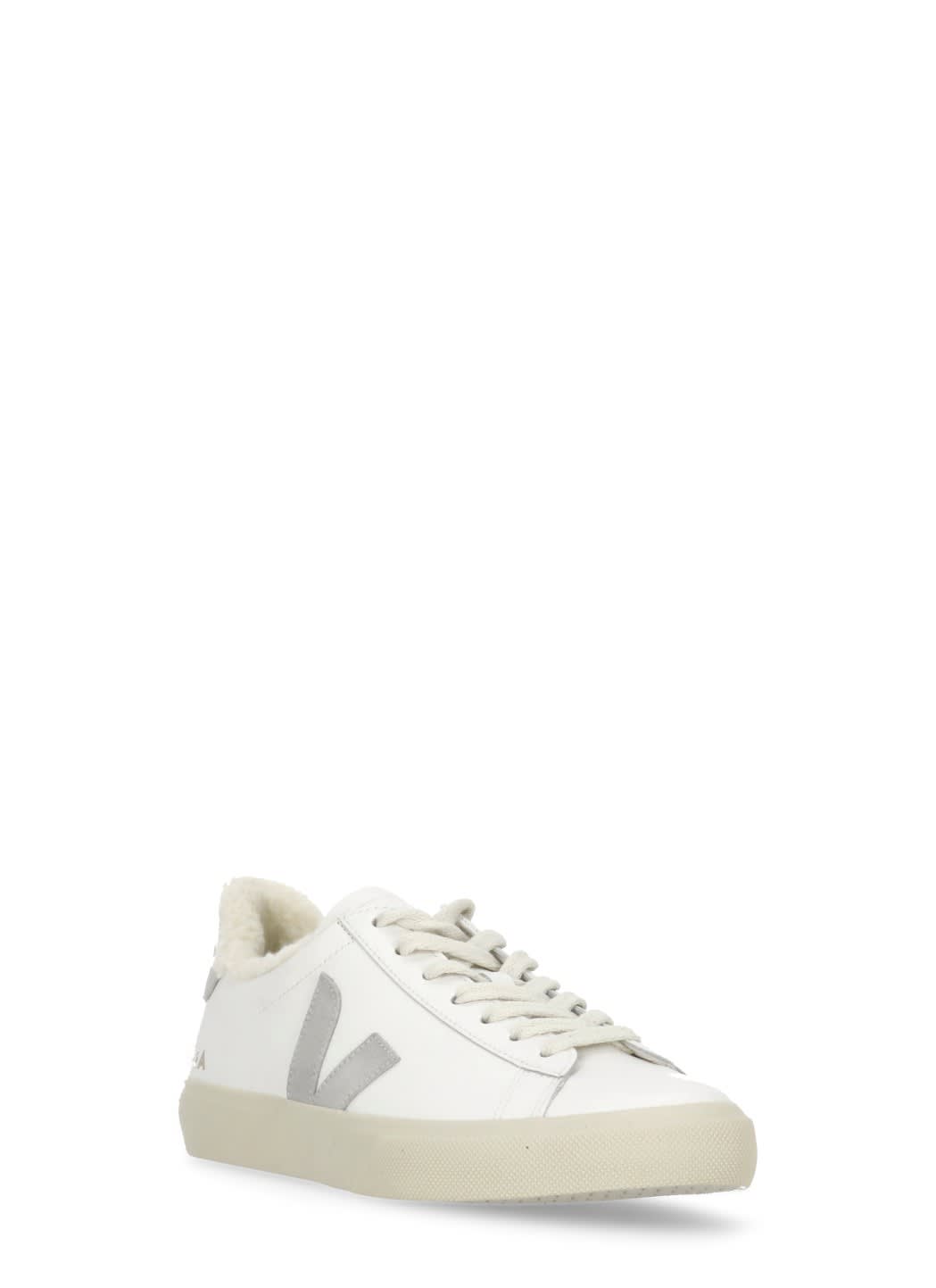 Veja Campo Fured Sneakers In White