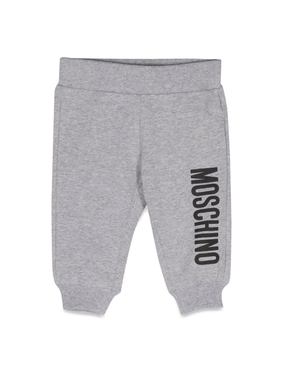 Moschino Babies' Logo Joggers In Grey