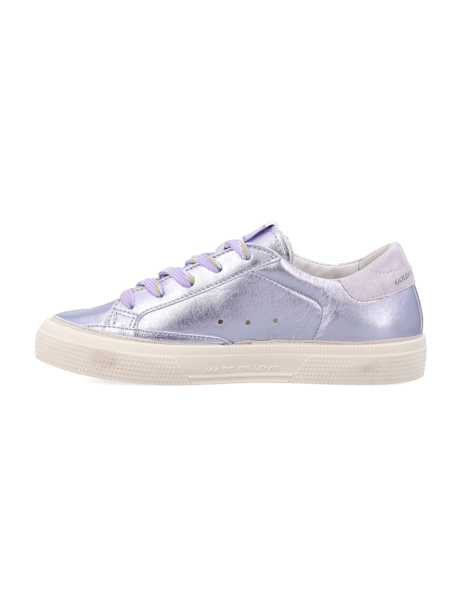 Golden Goose Kid - May Sneakers In Purple