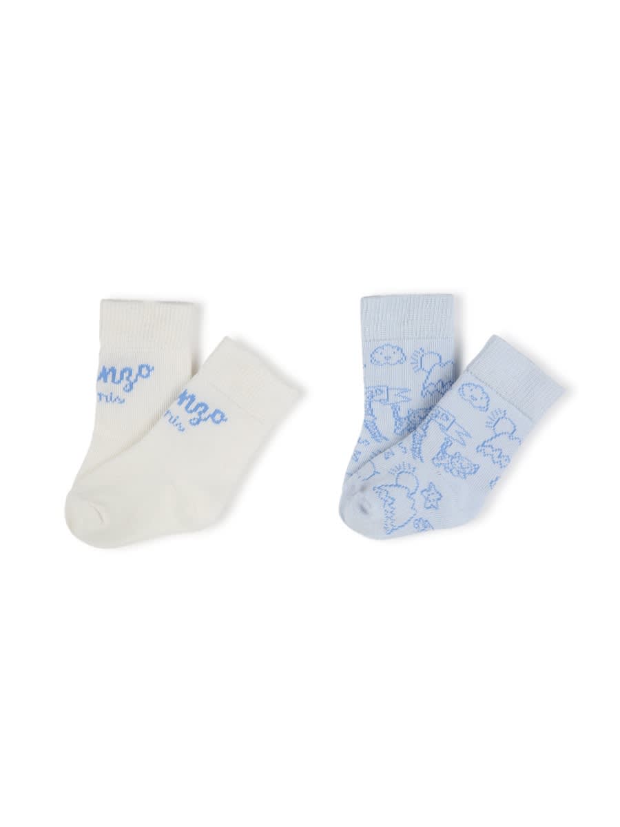 Kenzo Socks In Blue