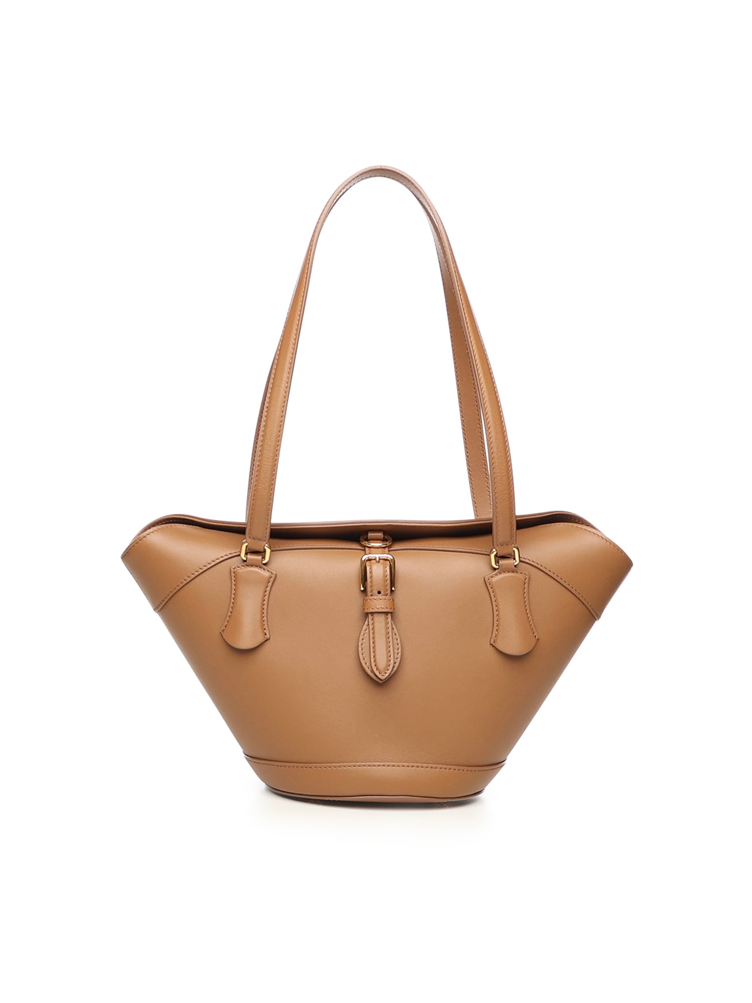 Dolce & Gabbana Capri Calfskin Tote Bag In Brown