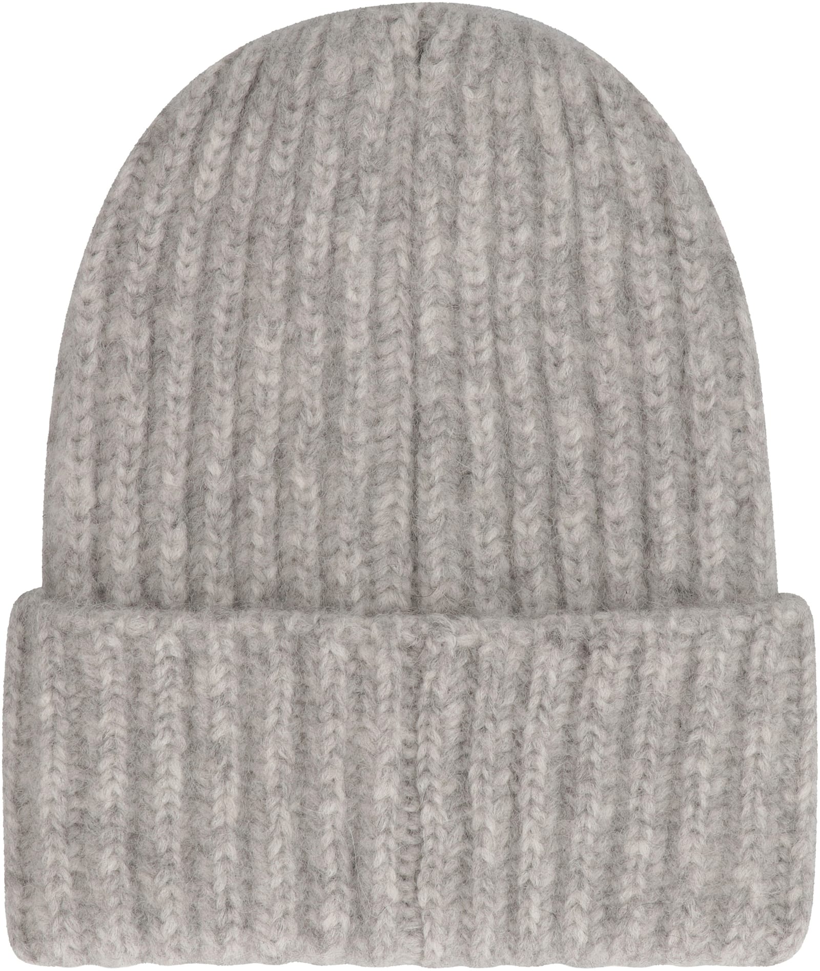 Malo Knitted Beanie In Grey