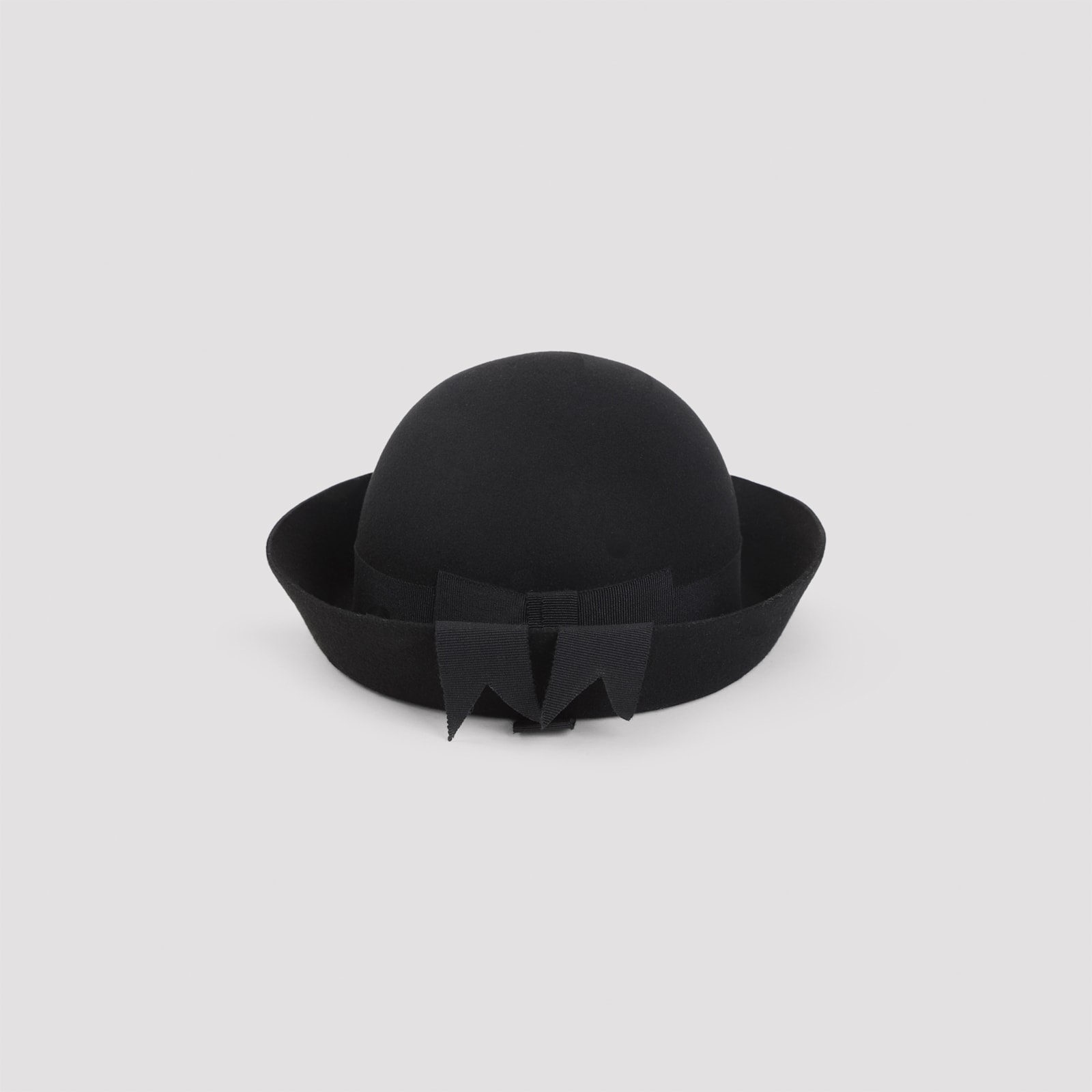 Maison Michel Bow-detailed Hat In Black