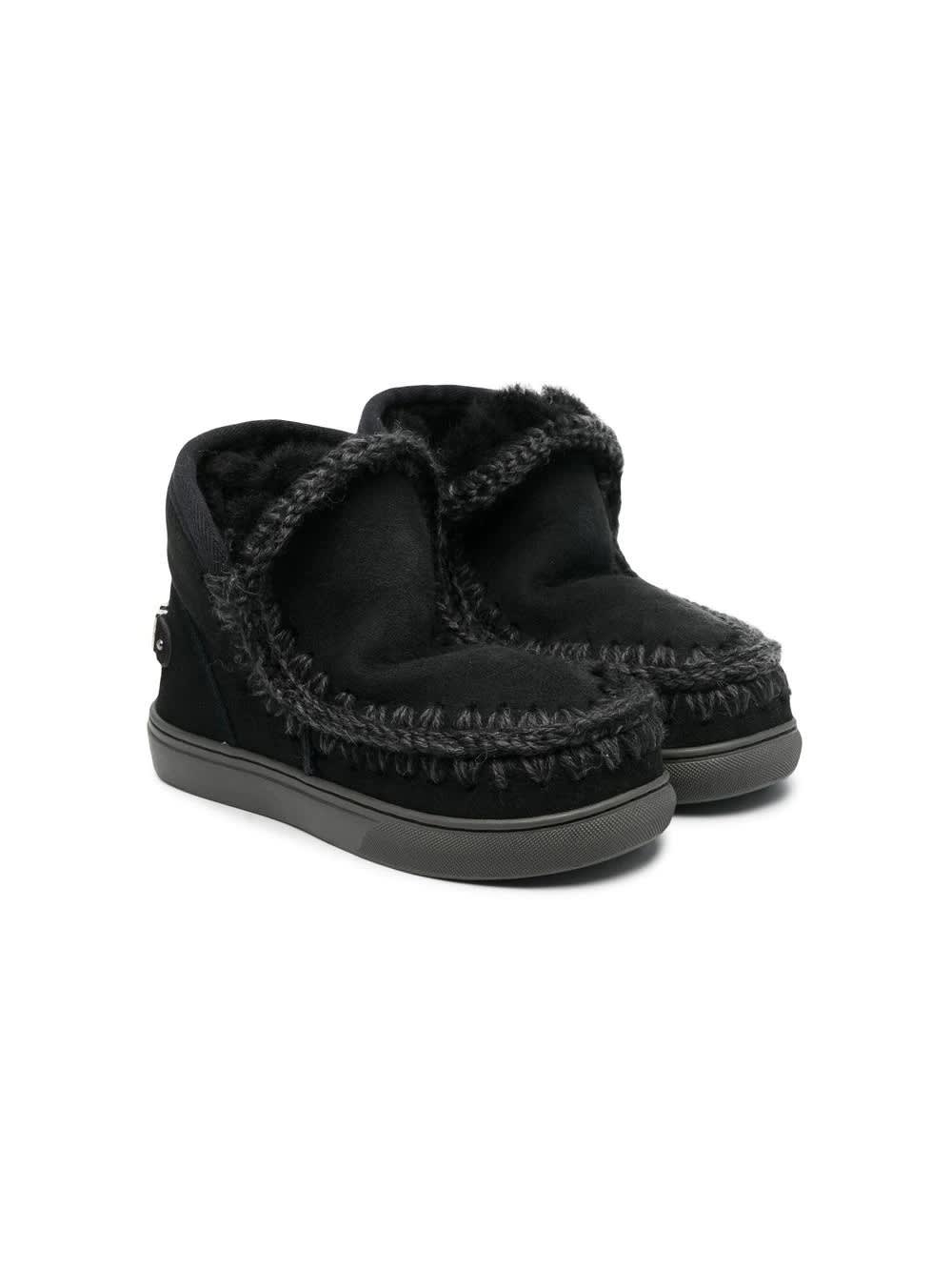 Shop Mou Eskimo Black Sneakers