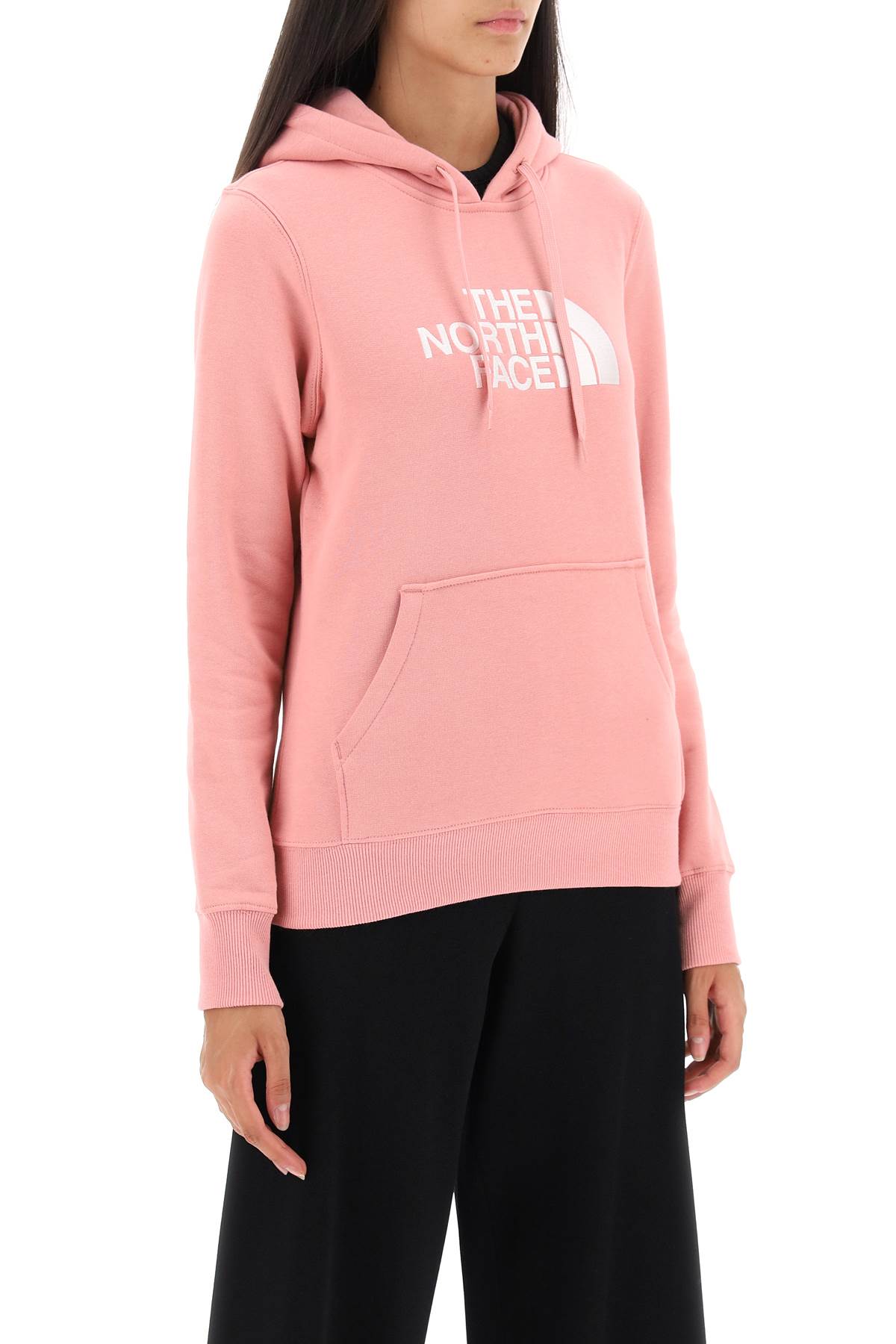 Shop The North Face Drew Peak Hoodie With Logo Embroidery In Shady Rose (pink)