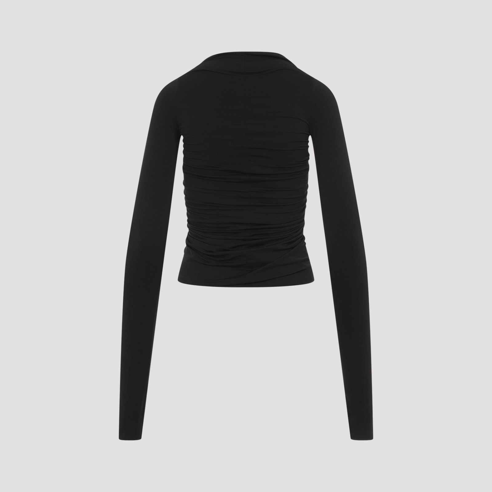 Shop Rick Owens Long Sleeves Prong Tee In Black