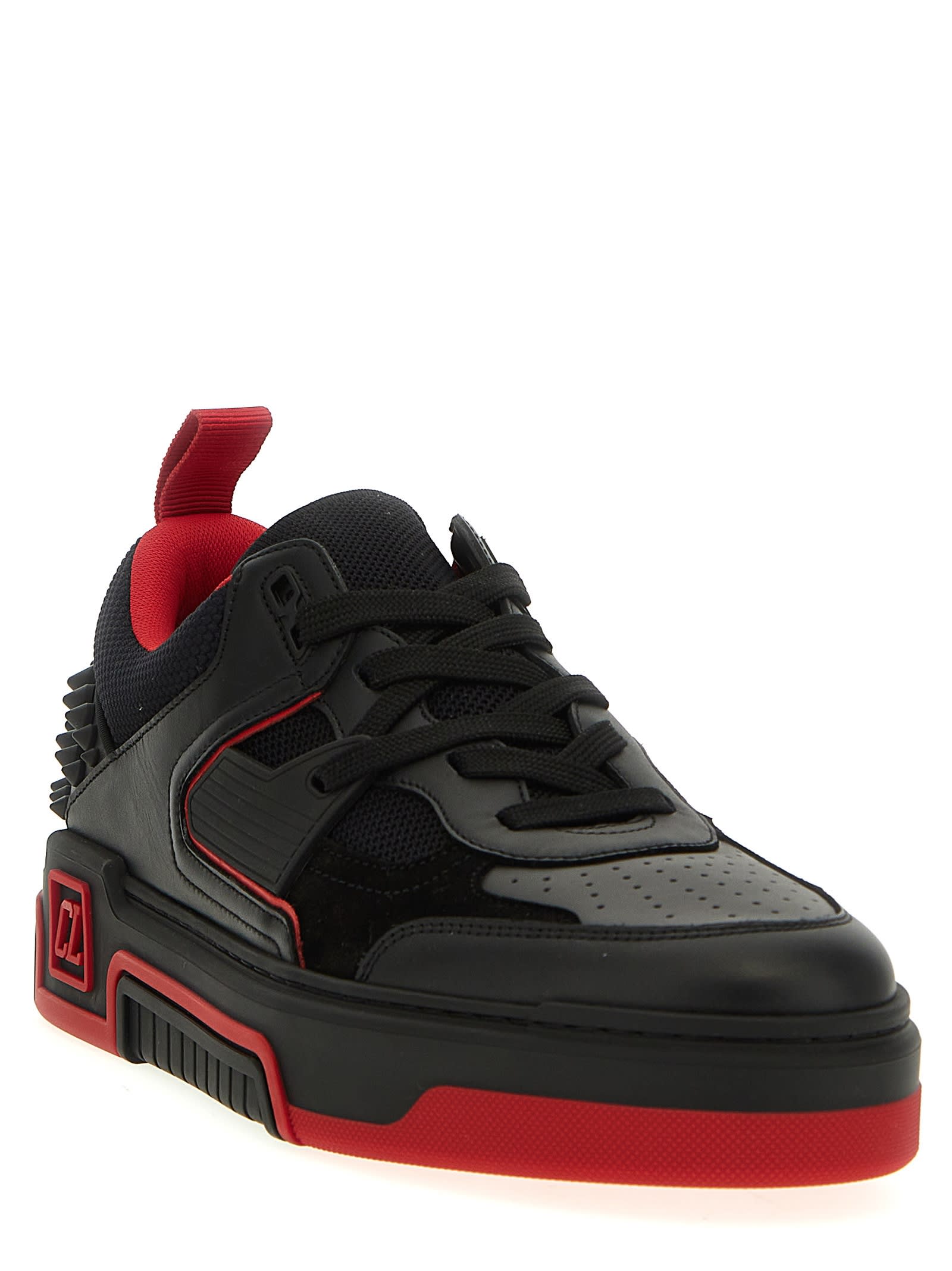 Christian Louboutin Louboutin Sneakers Astroloubi Men Leather Black In Black