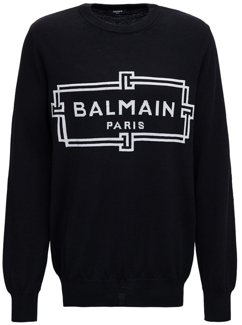 Balmain Long Sleeved T-shirt With Logo Print