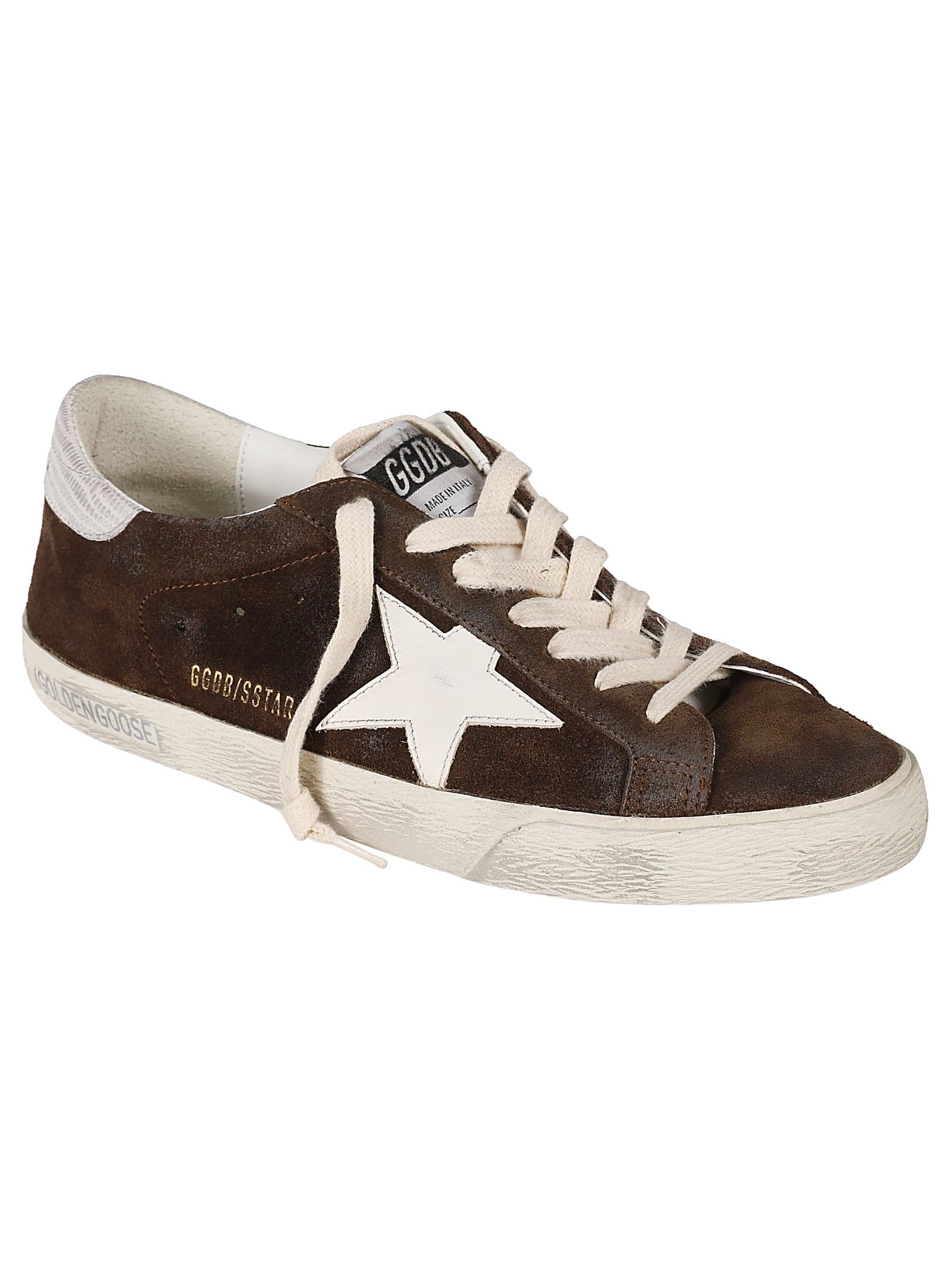 Shop Golden Goose Super-star Classic Sneakers In Marrone