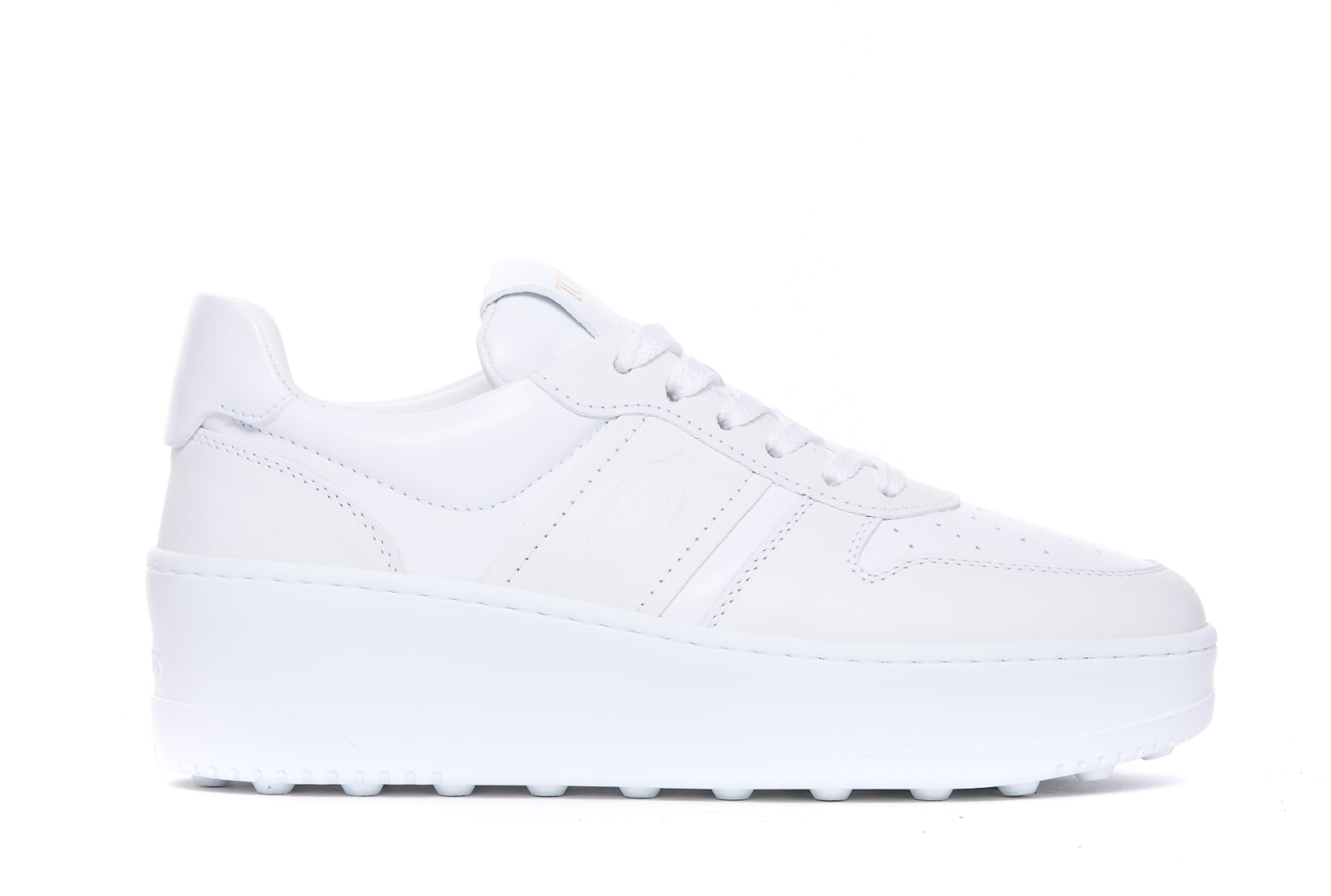 Shop Tod's Platform Sneakers In Bianco