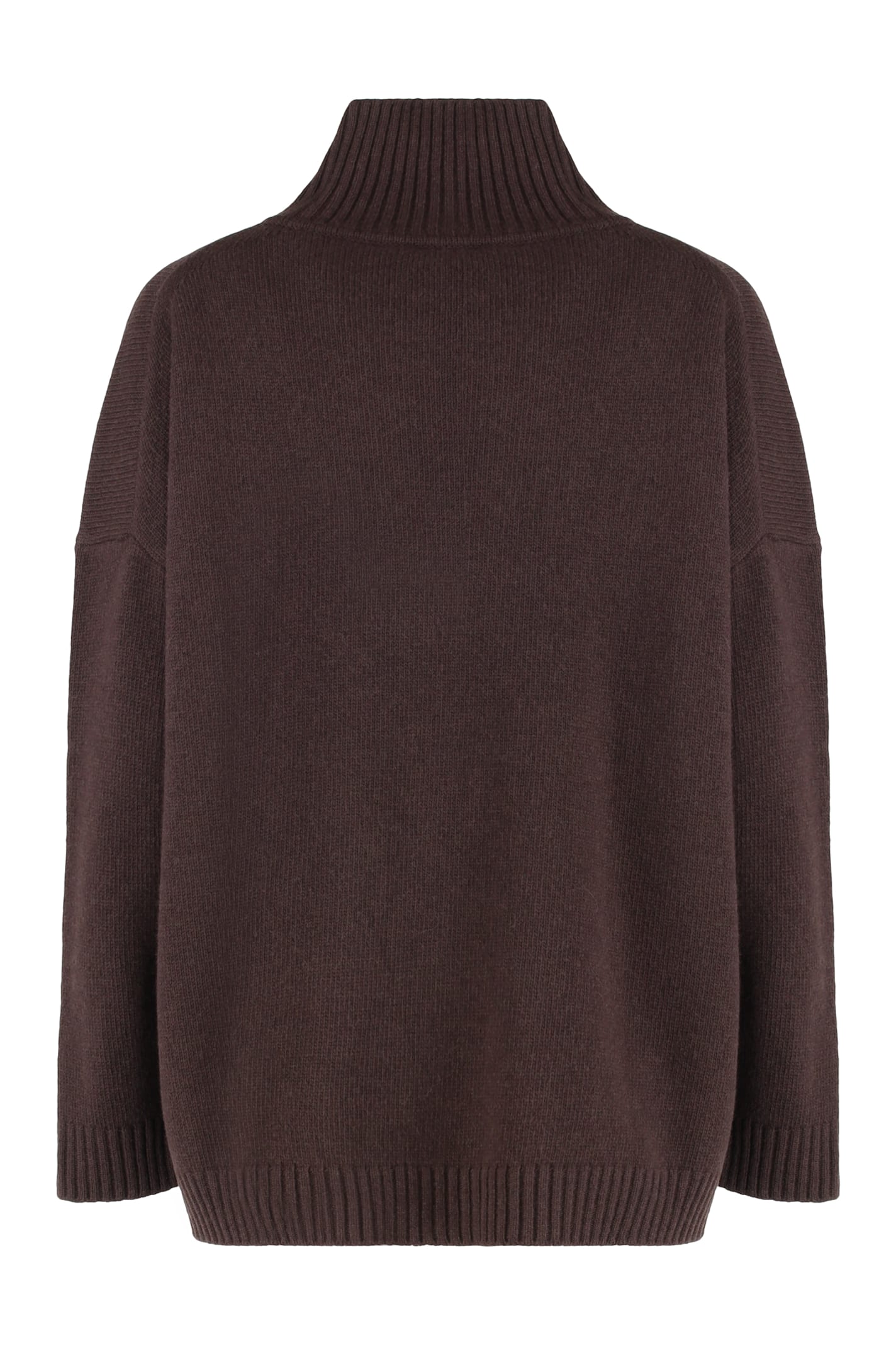 Weekend Max Mara High-neck Sweater Made Of Wool In Brown