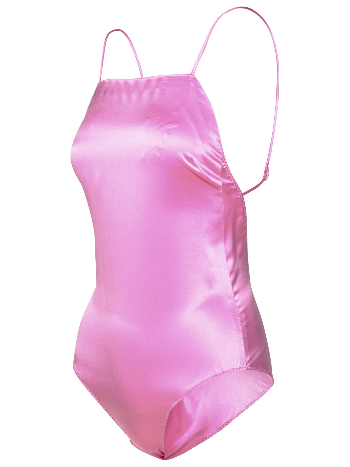 Max Mara Rugiada Mauve Silk Top In Pink