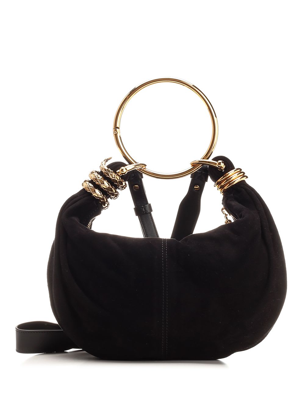 Shop Chloé Bracelet Small Hobo Bag In Black