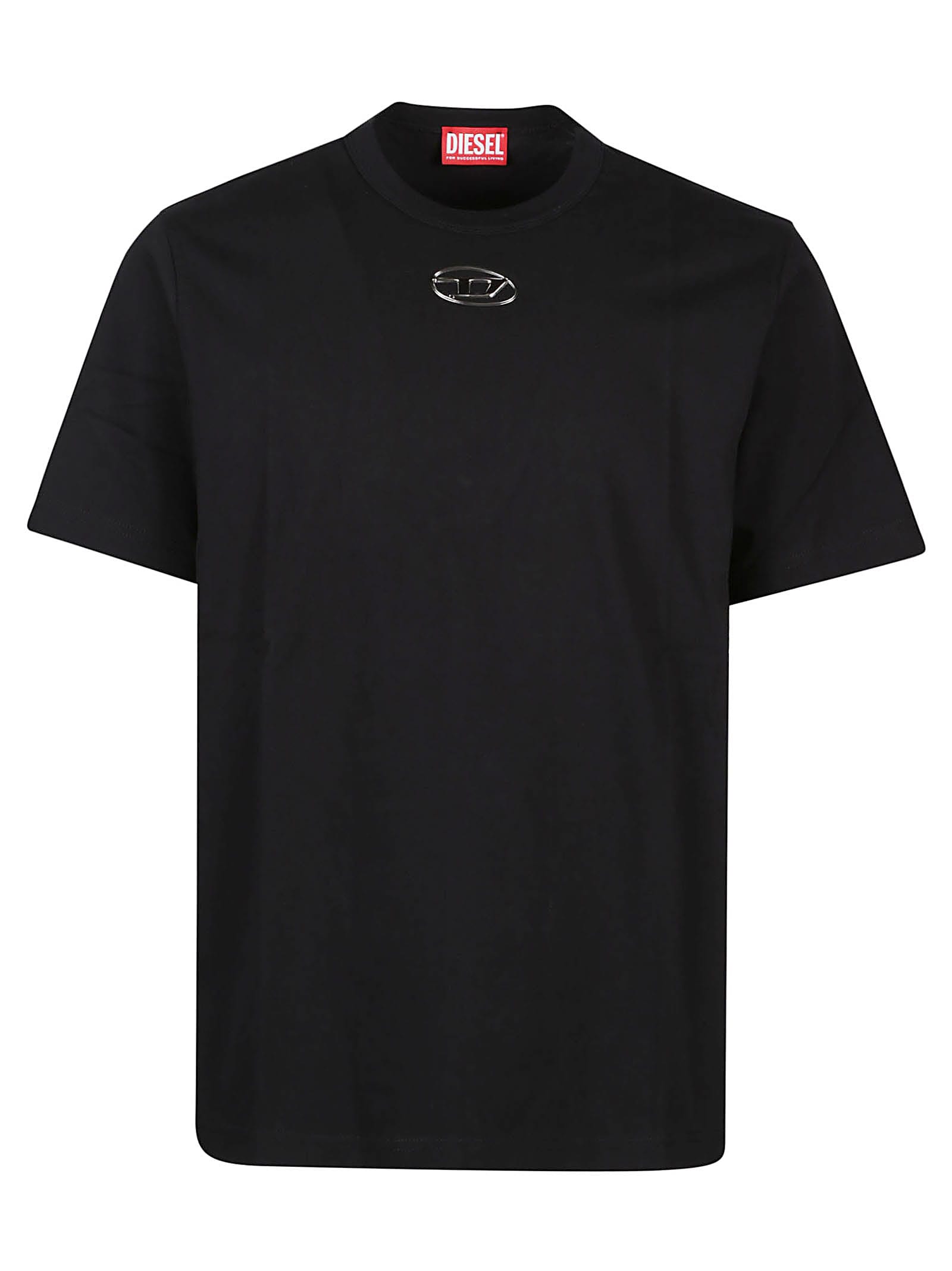 Diesel T-just-od Cotton Jersey Logo Graphic Tee In Xx Black