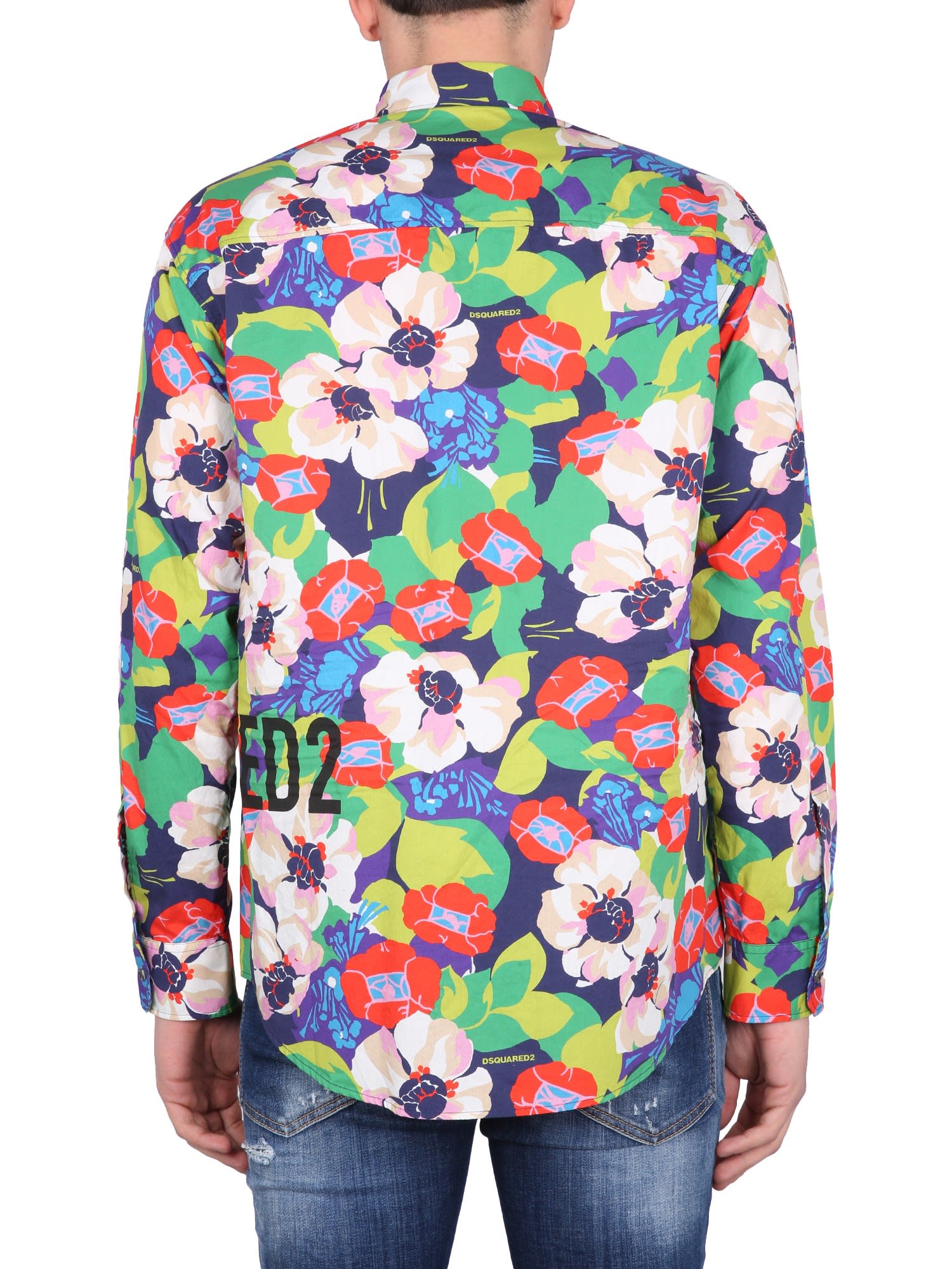 Dropped Shoulder Shirt In Multicolor