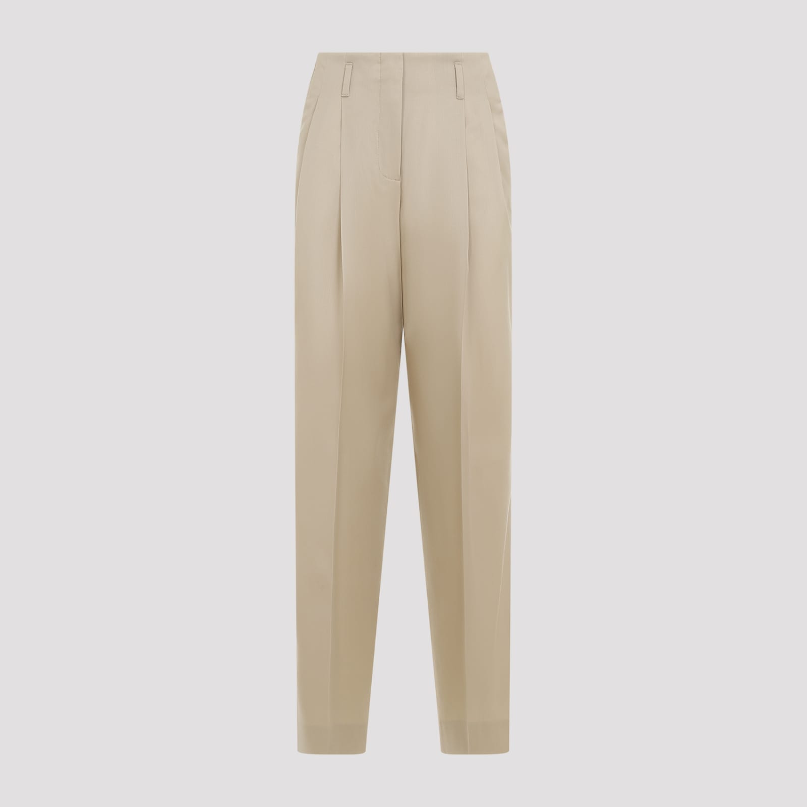 Shop Golden Goose Wide Leg Pants In Sand