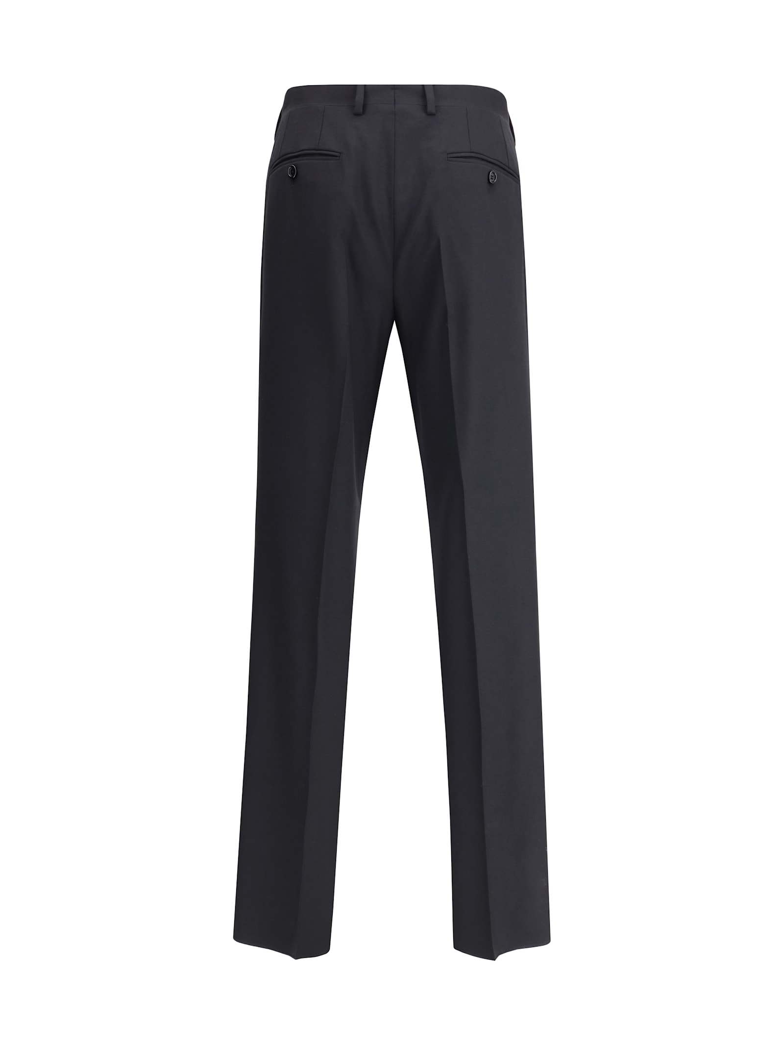Lardini Pressed-crease Trousers In Black