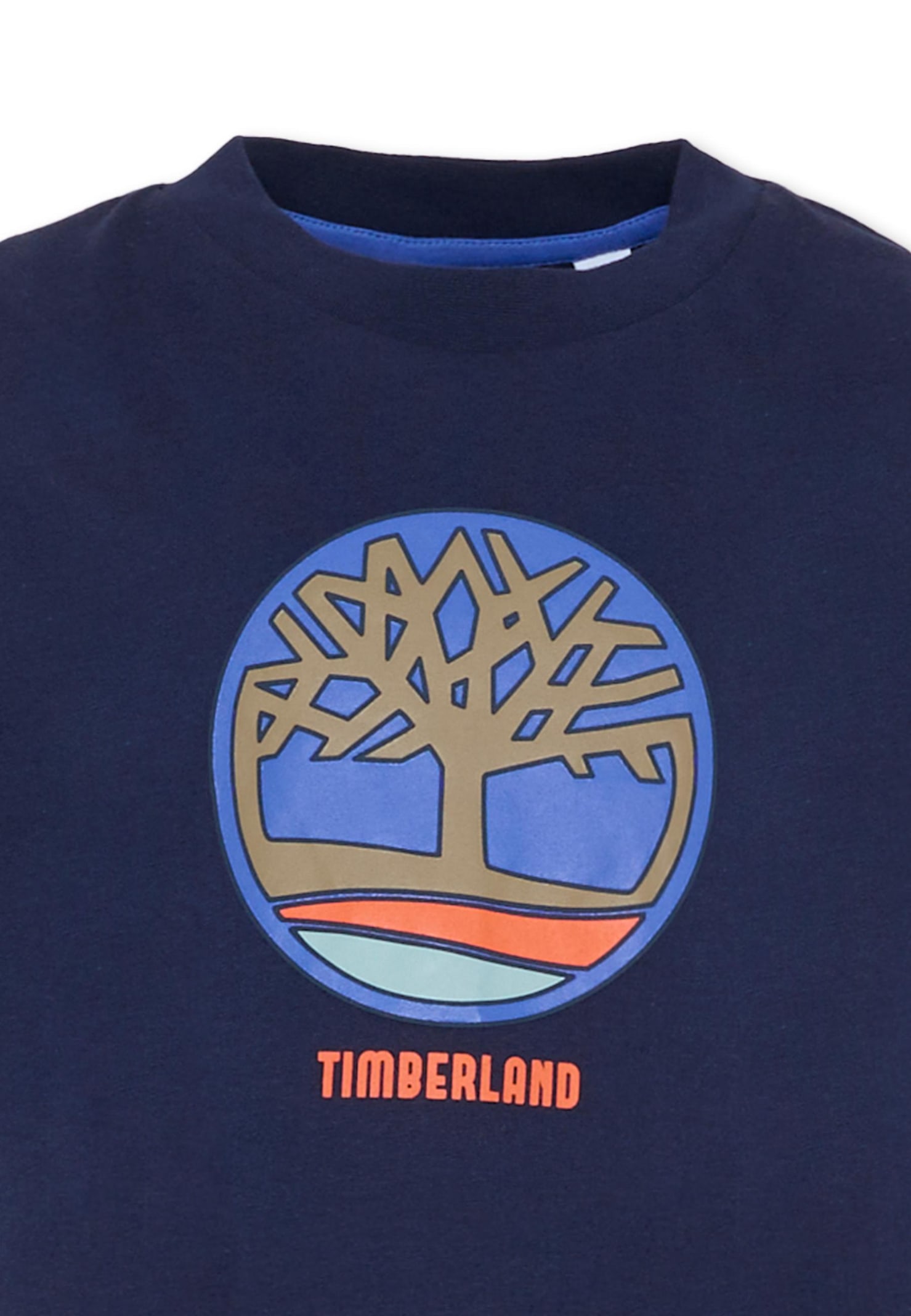 Timberland Logo Short-sleeve T-shirt In Blue