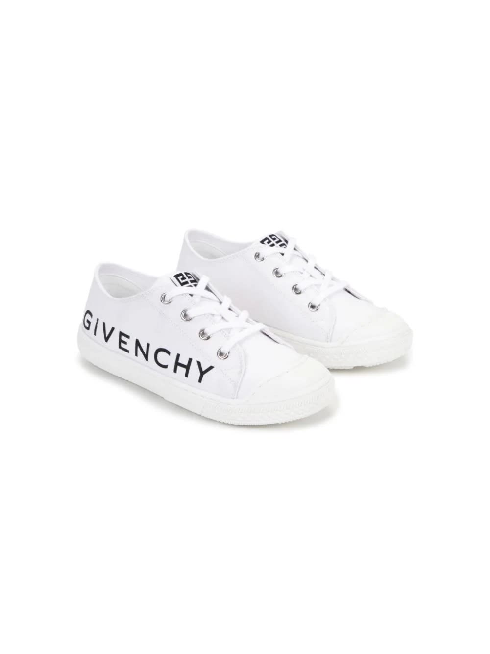 Shop Givenchy White Low Sneakers With  Signature