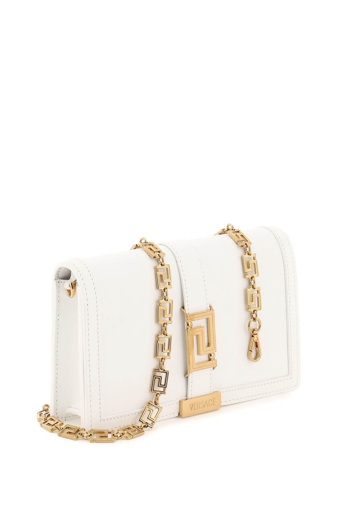 Versace Greca Goddess Crossbody Bag In White